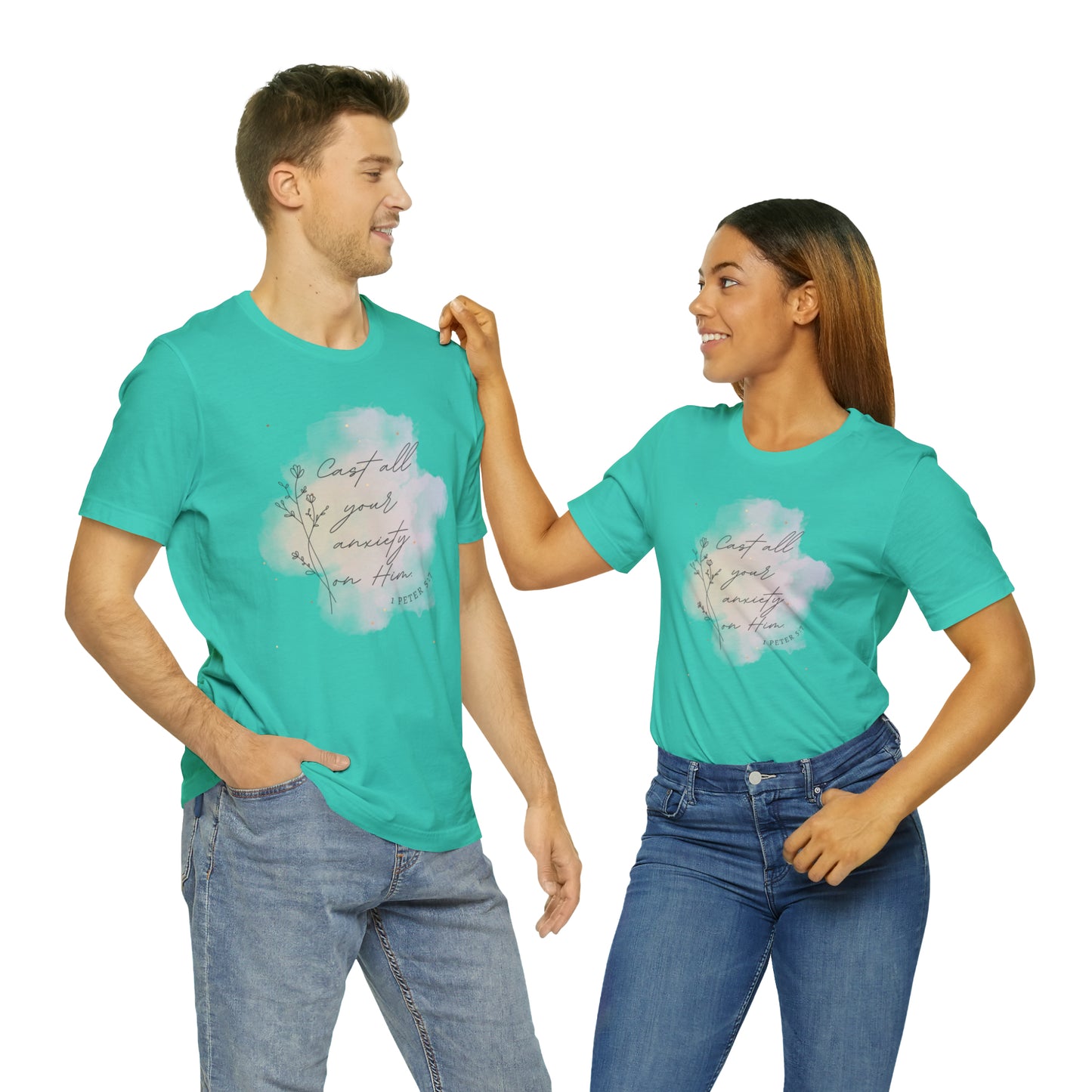 Cast All Your Anxiety On Him Bible Verse Shirt