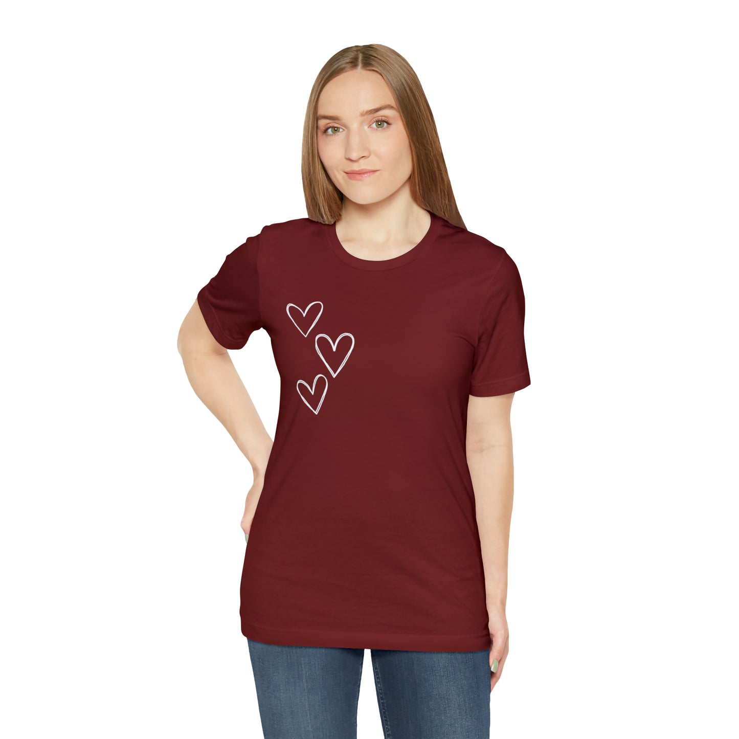 3 Hearts Simple Shirt