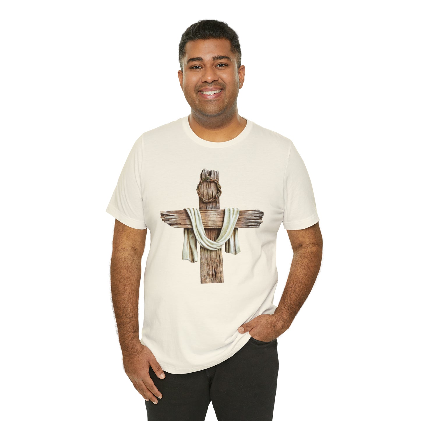 Realistic Cross Wood Shirt