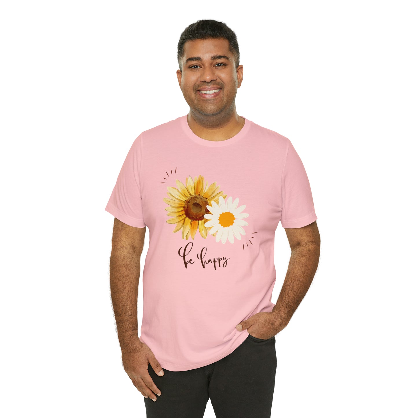 Be Happy Flower Shirt