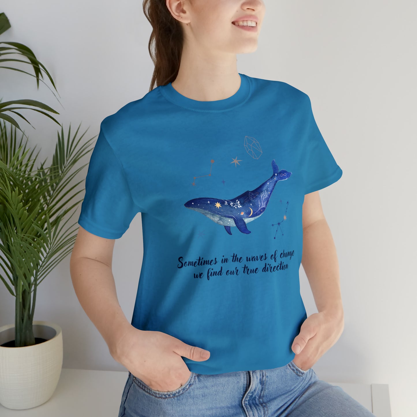 Sometimes In The Waves Of Change, We Find Our True Direction Whale Motivational Shirt