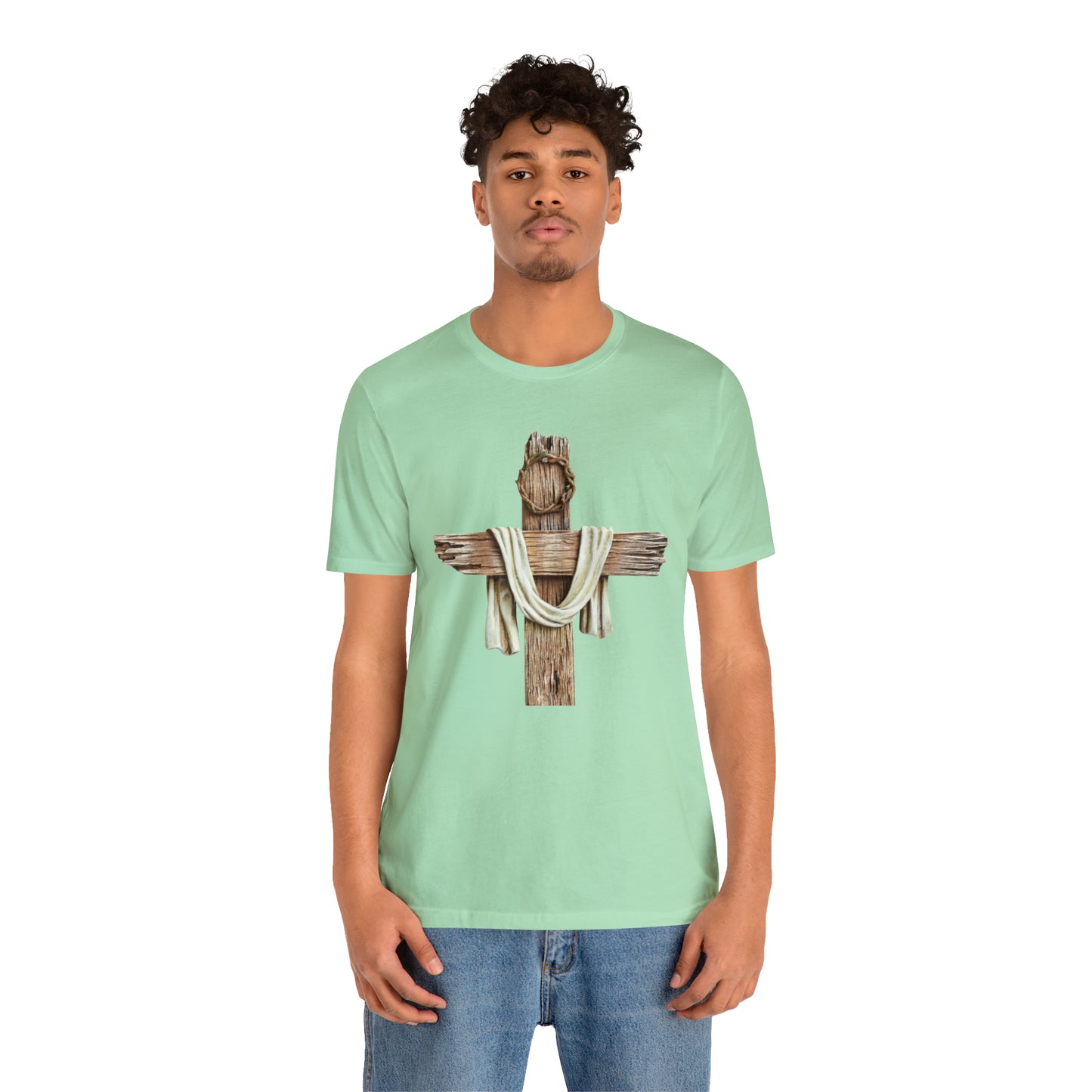 Realistic Cross Wood Shirt
