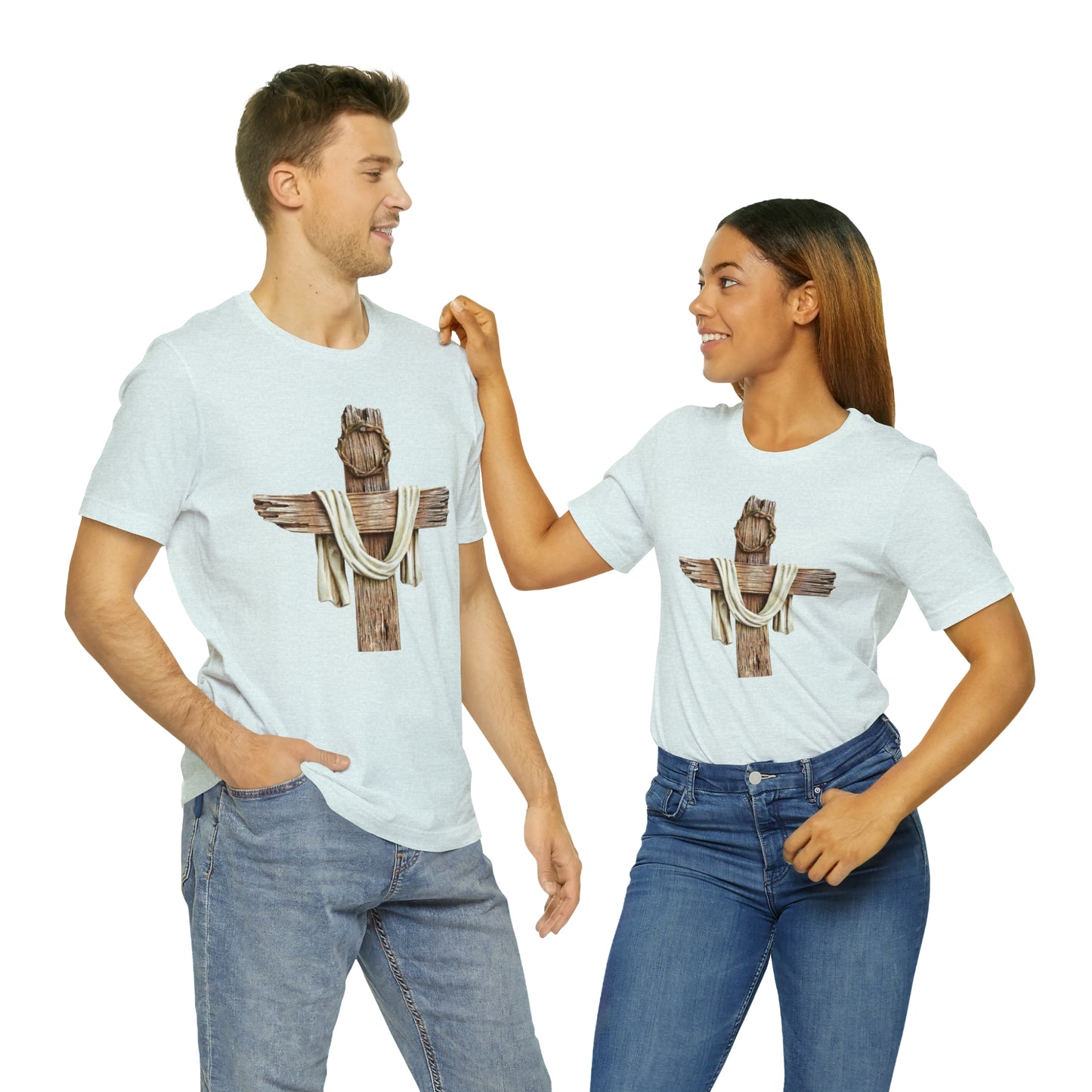 Realistic Cross Wood Shirt