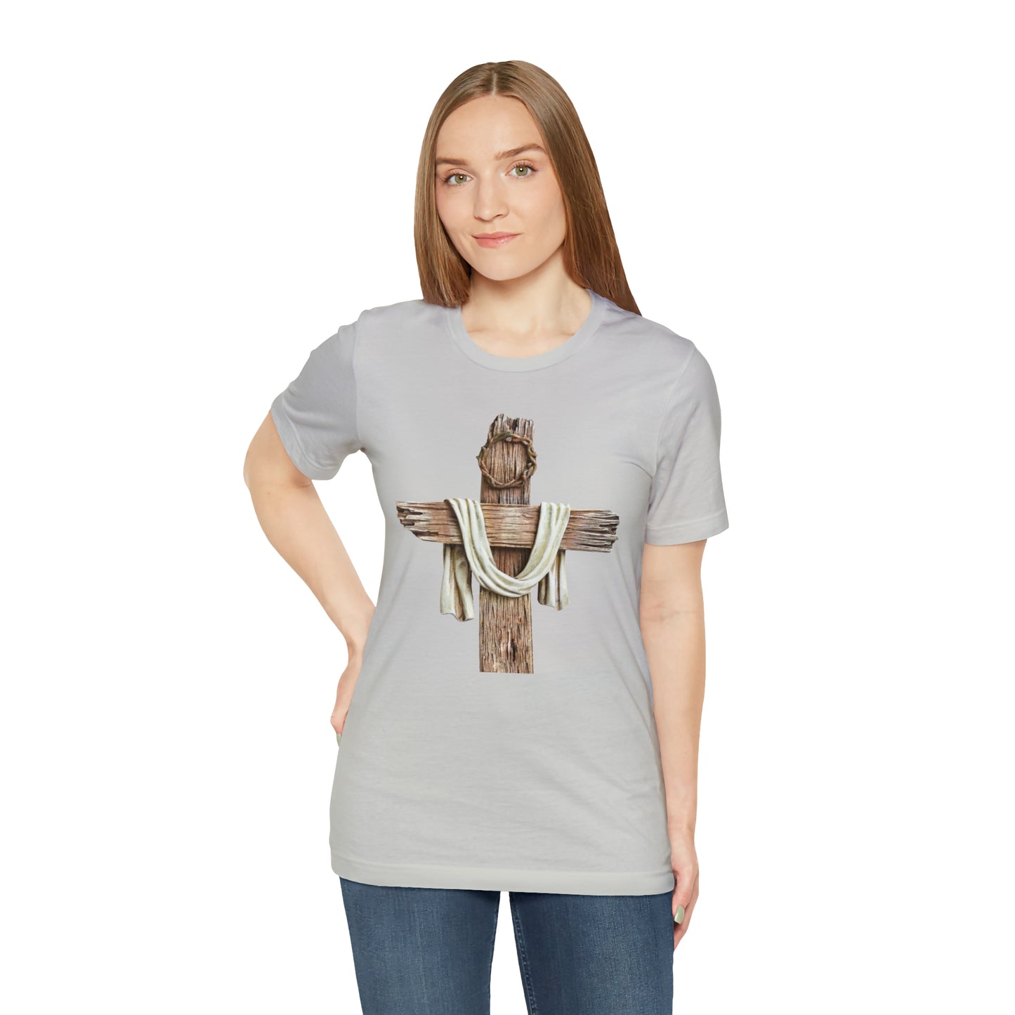 Realistic Cross Wood Shirt