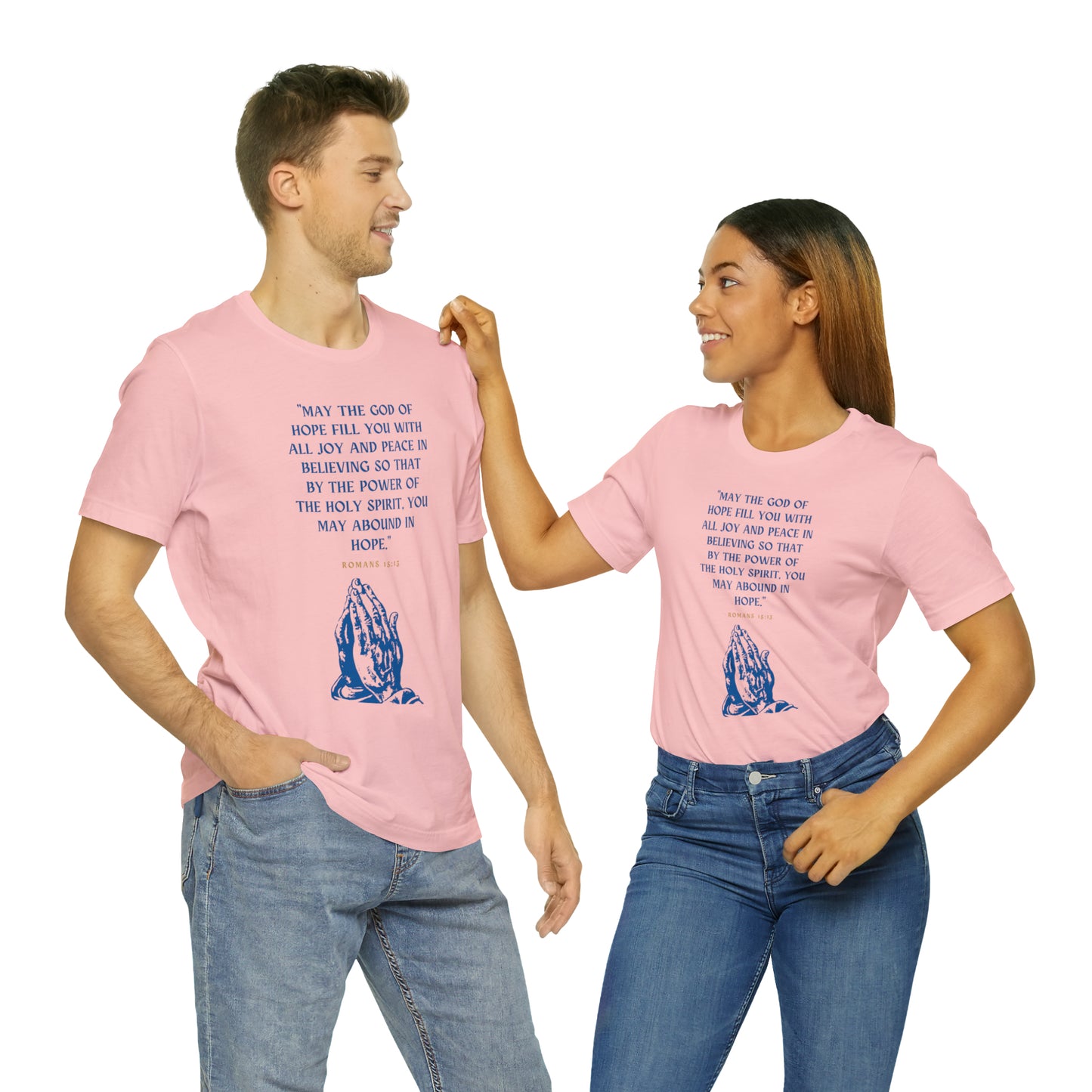 May The God of Hope Fill You With All Joy & Peace Bible Verse Shirt