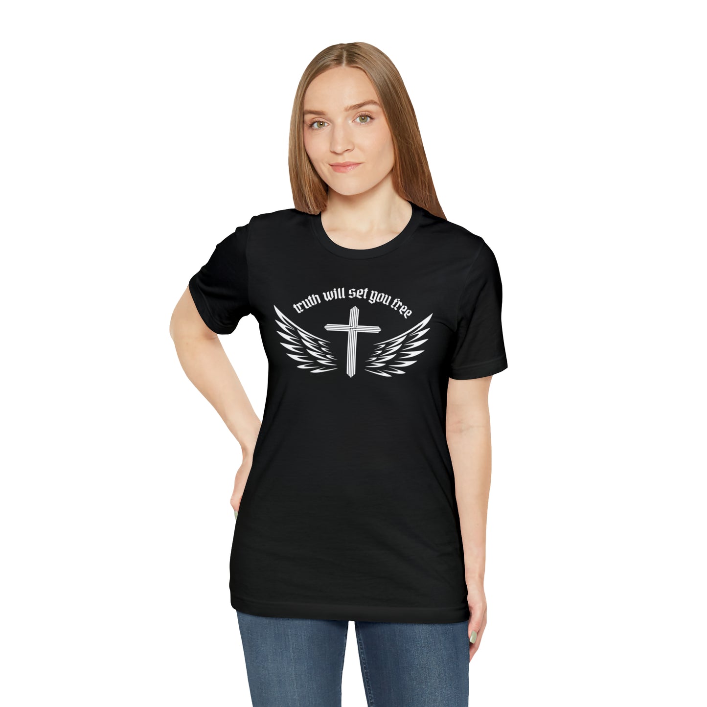 Truth Will Set You Free Cross Wings Shirt
