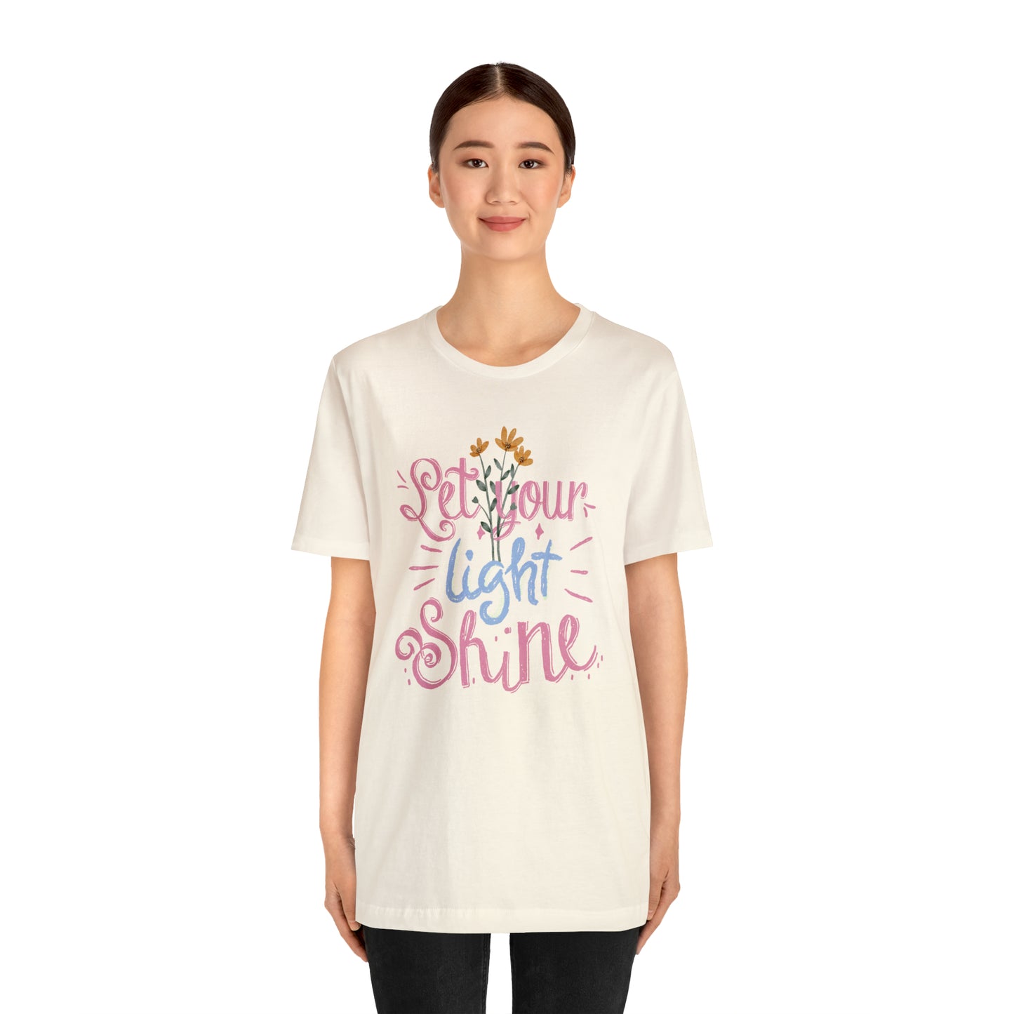 Let Your Light Shine Flower Shirt