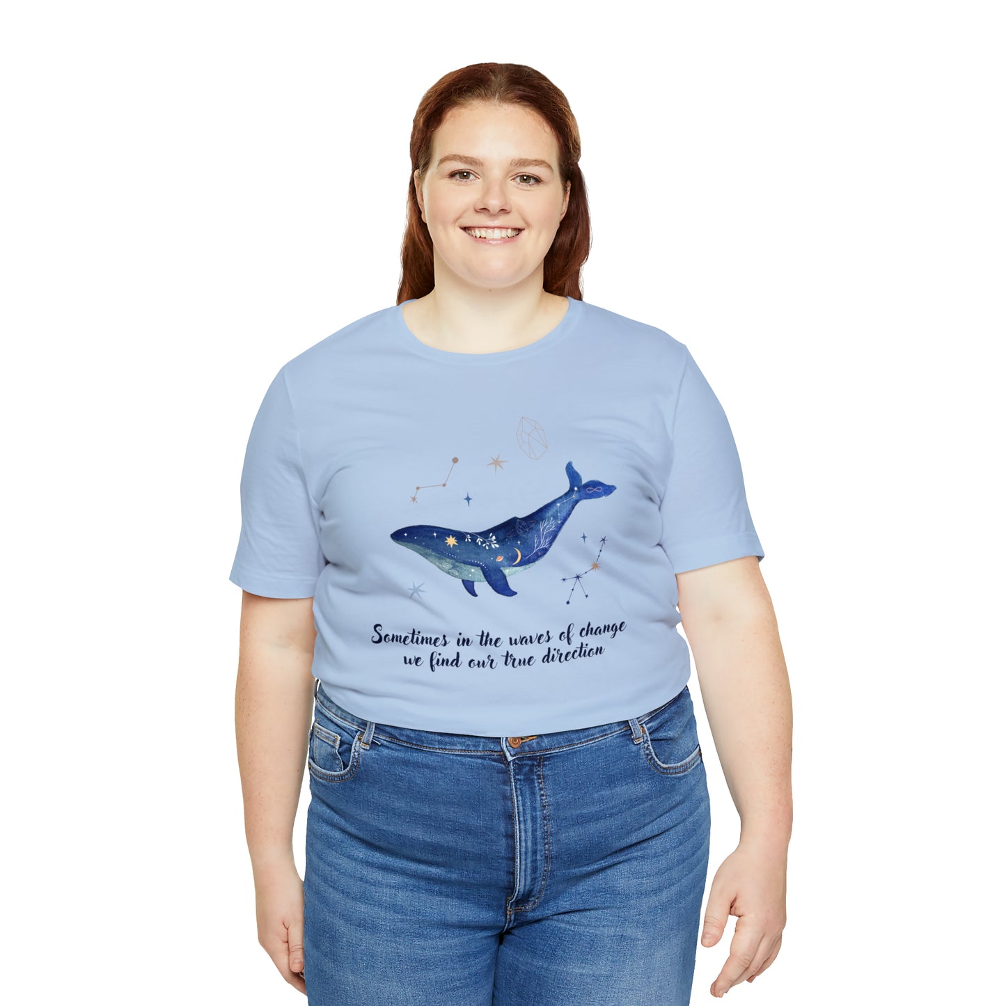 Sometimes In The Waves Of Change, We Find Our True Direction Whale Motivational Shirt