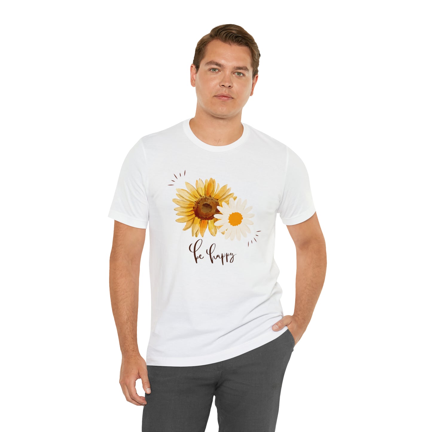 Be Happy Flower Shirt