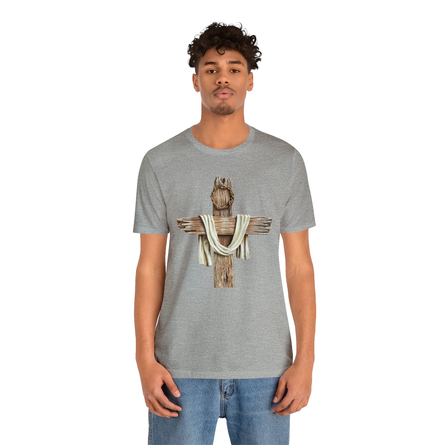 Realistic Cross Wood Shirt