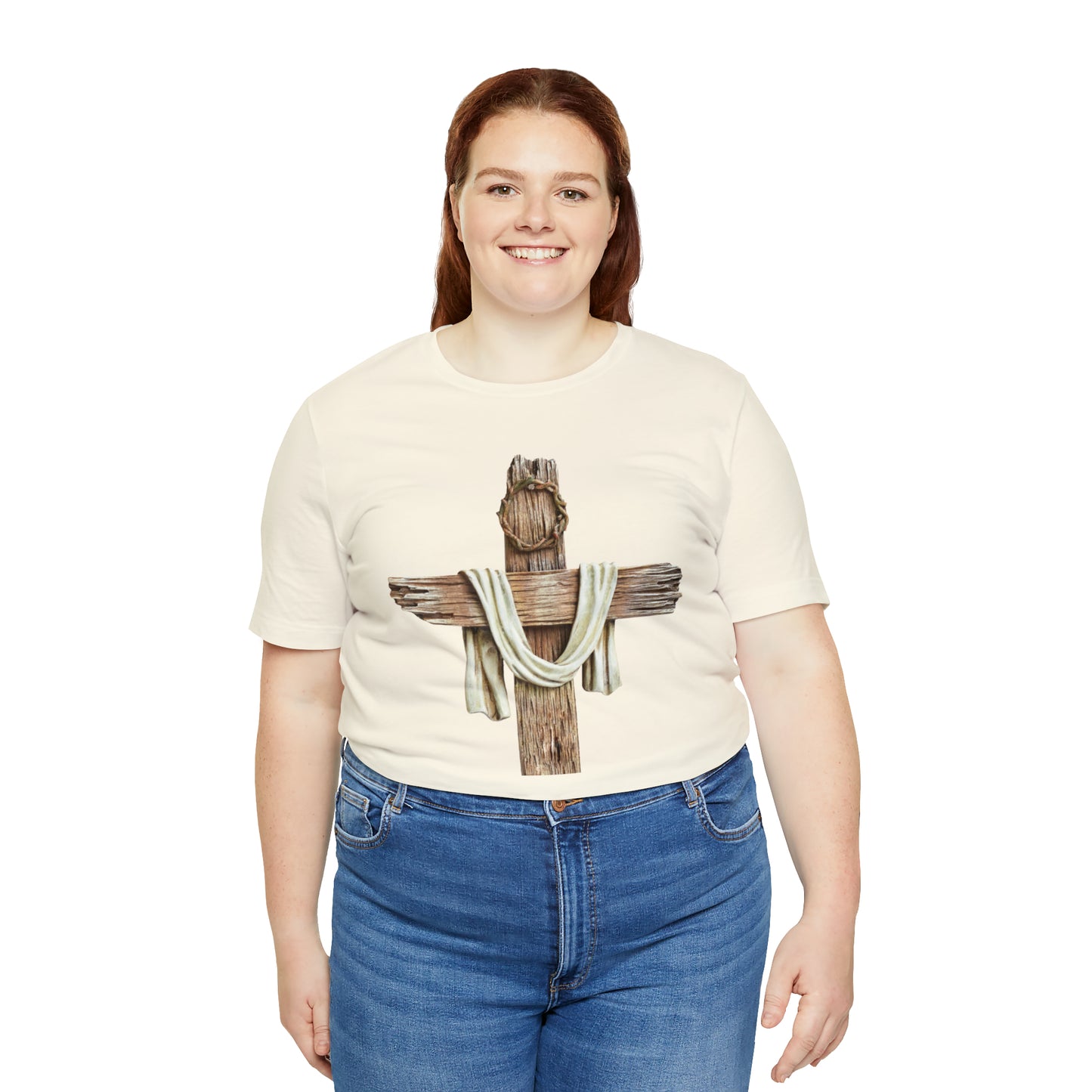 Realistic Cross Wood Shirt