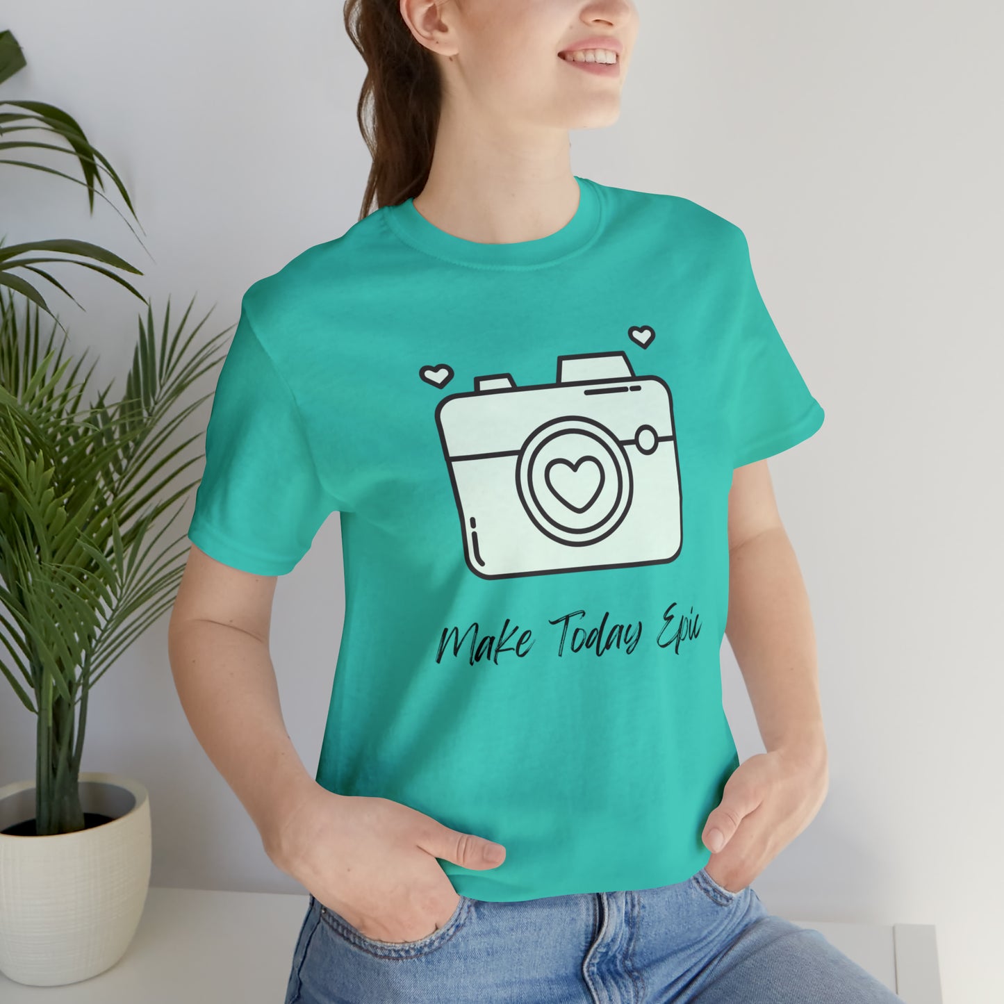 Make Today Epic Heart Camera Shirt