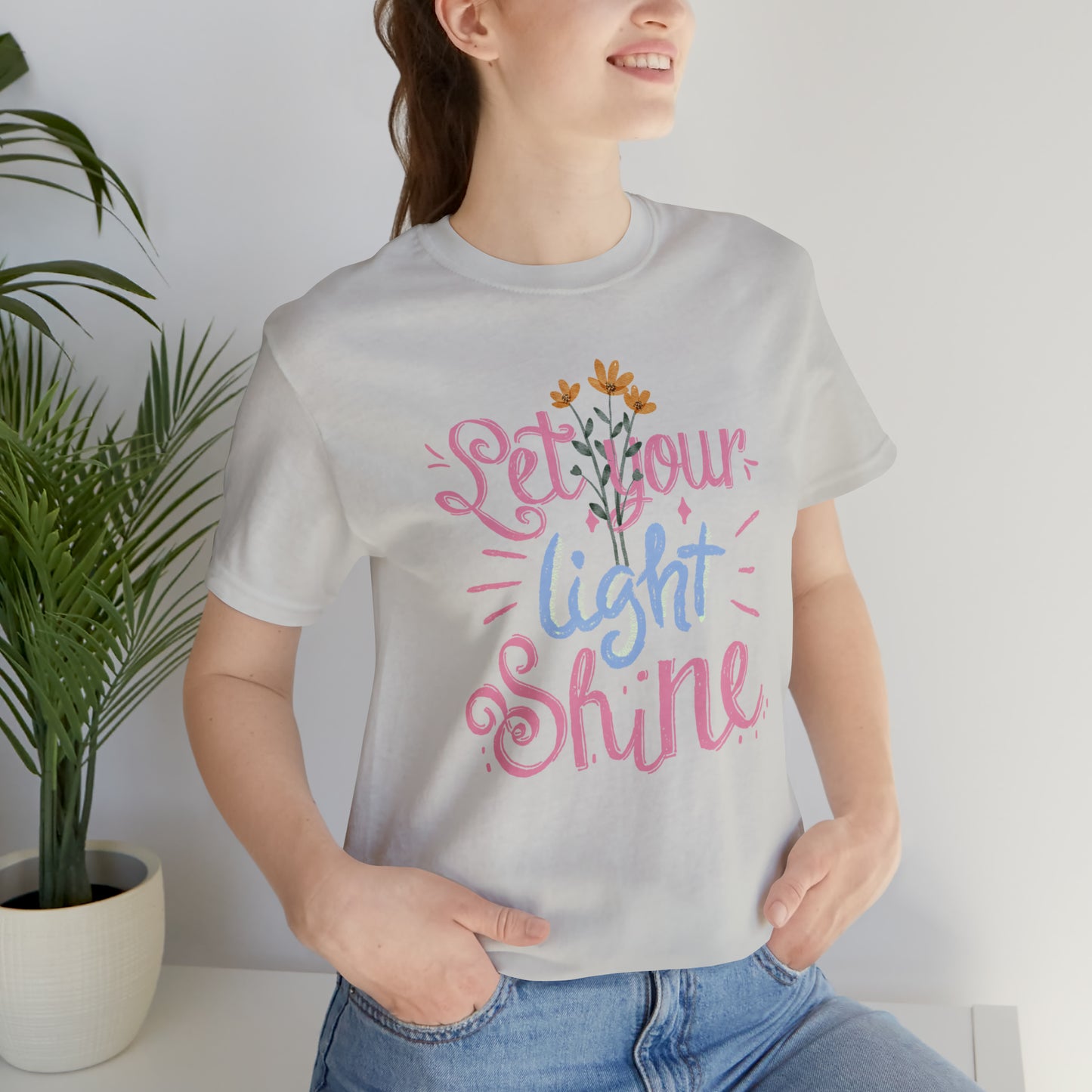 Let Your Light Shine Flower Shirt