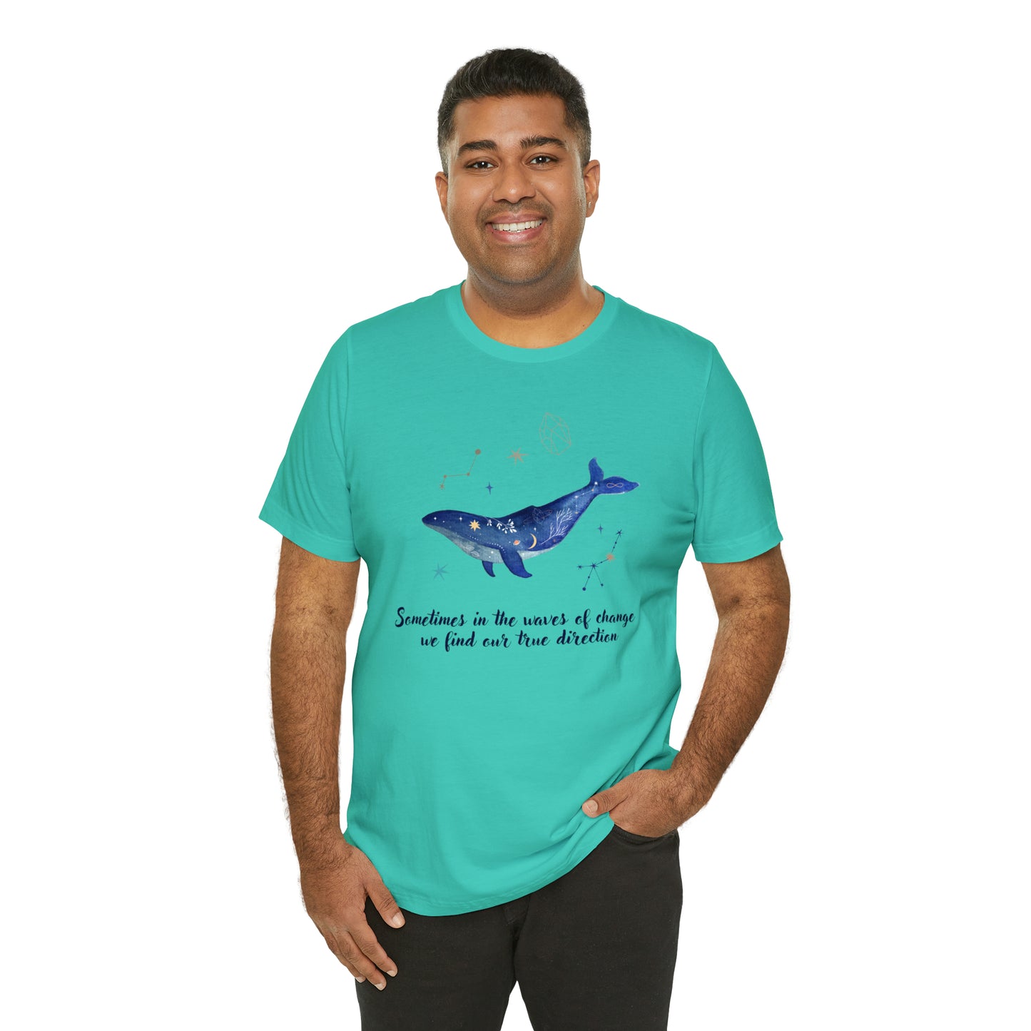 Sometimes In The Waves Of Change, We Find Our True Direction Whale Motivational Shirt