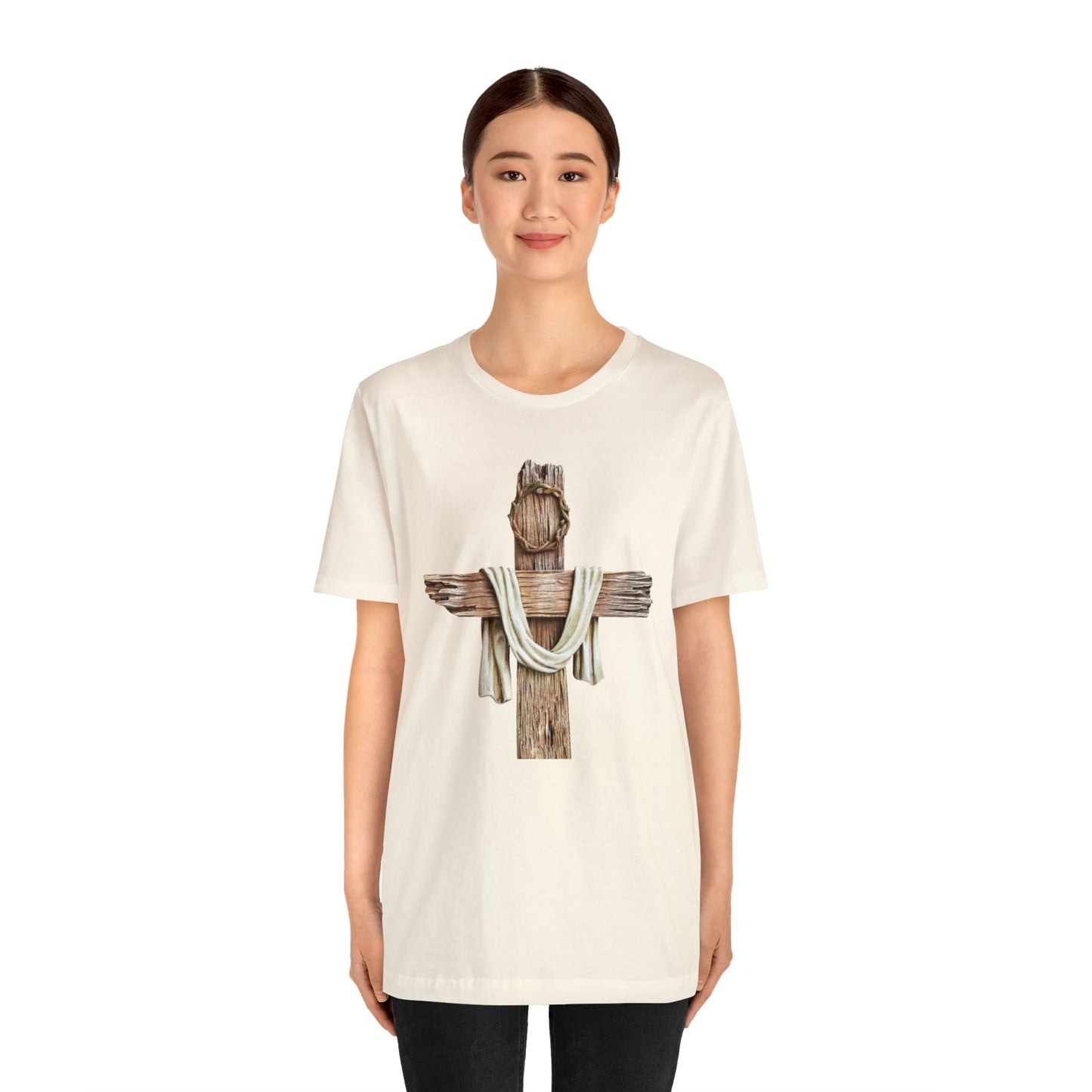 Realistic Cross Wood Shirt