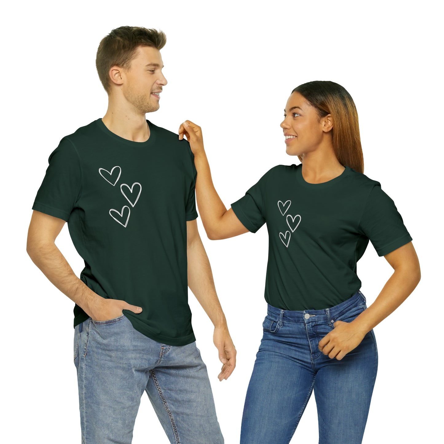 3 Hearts Simple Shirt