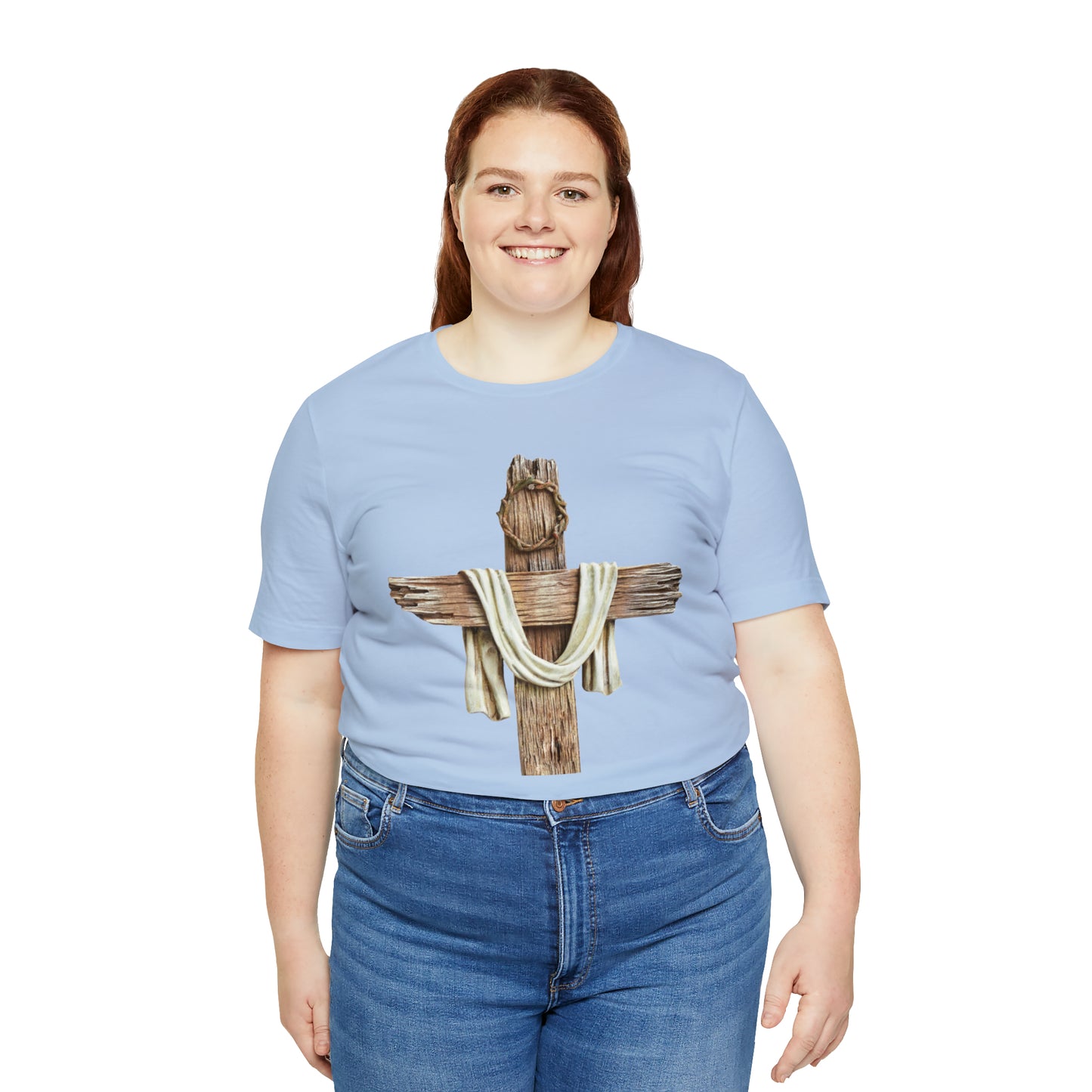 Realistic Cross Wood Shirt