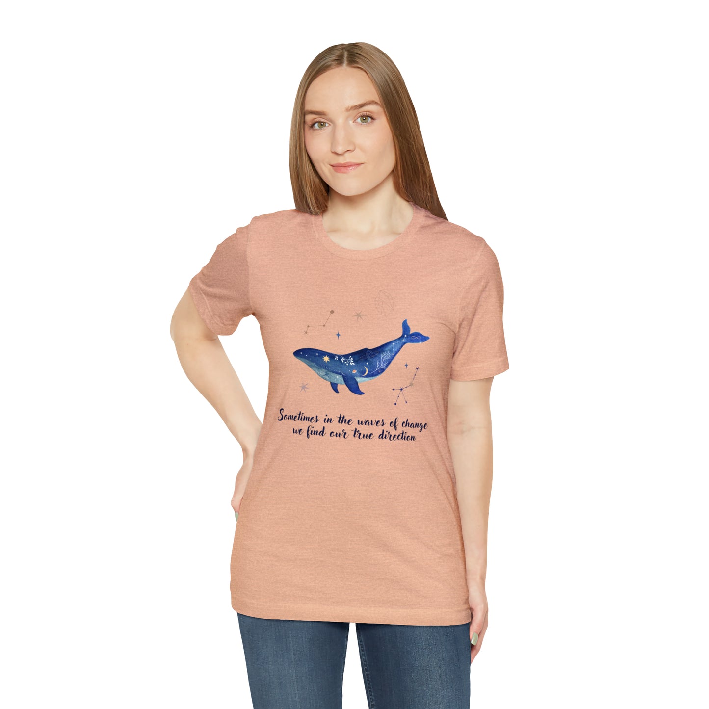 Sometimes In The Waves Of Change, We Find Our True Direction Whale Motivational Shirt