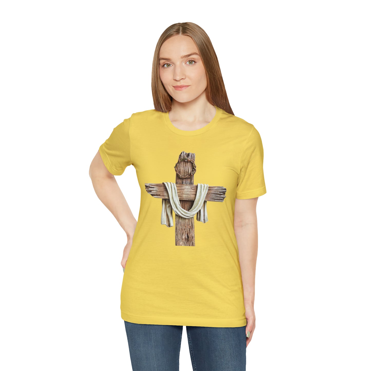 Realistic Cross Wood Shirt