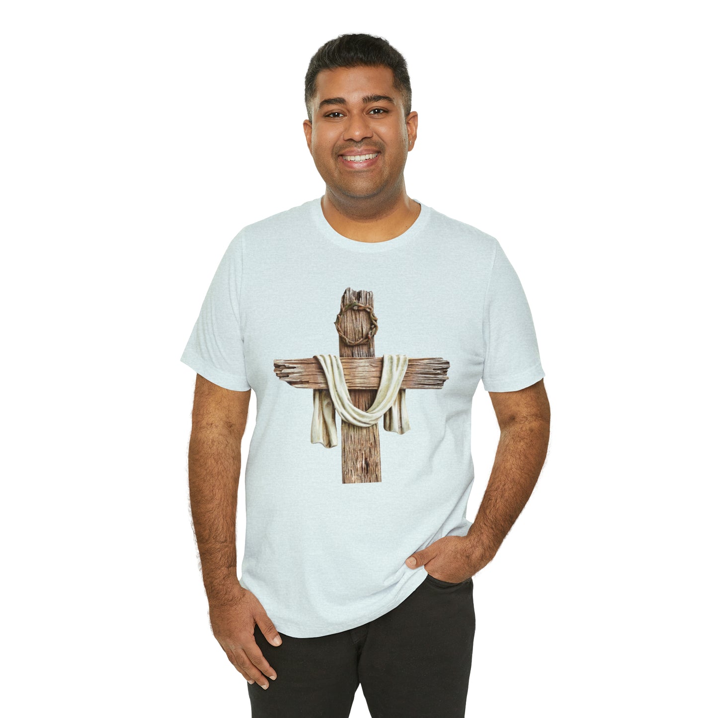 Realistic Cross Wood Shirt