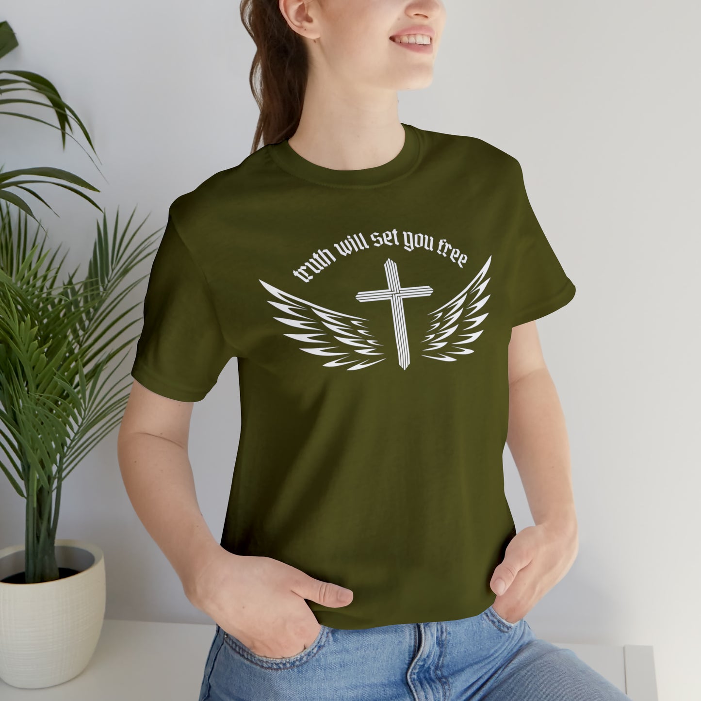 Truth Will Set You Free Cross Wings Shirt