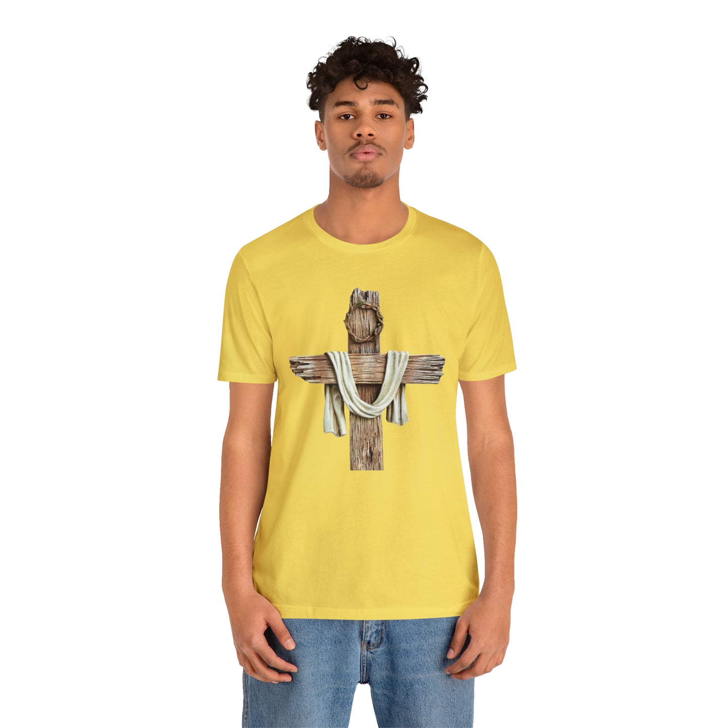 Realistic Cross Wood Shirt