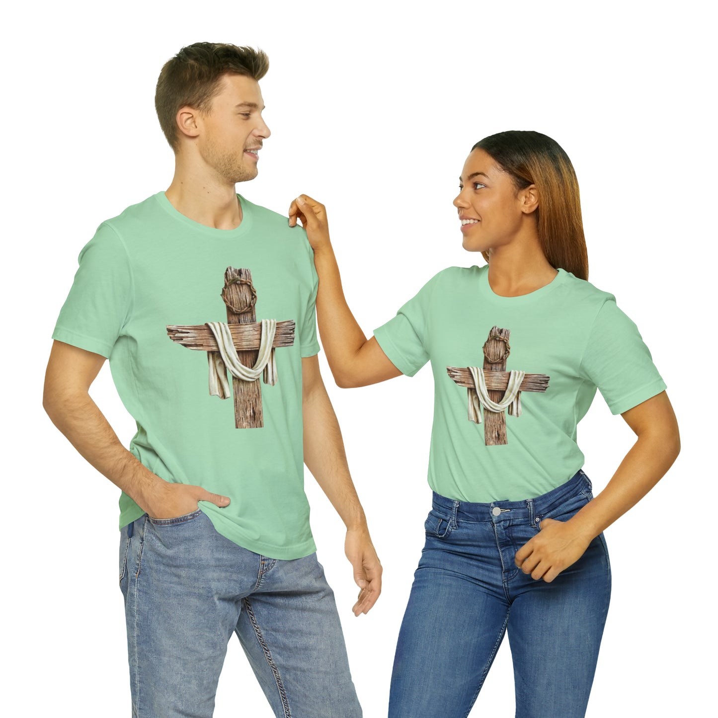 Realistic Cross Wood Shirt