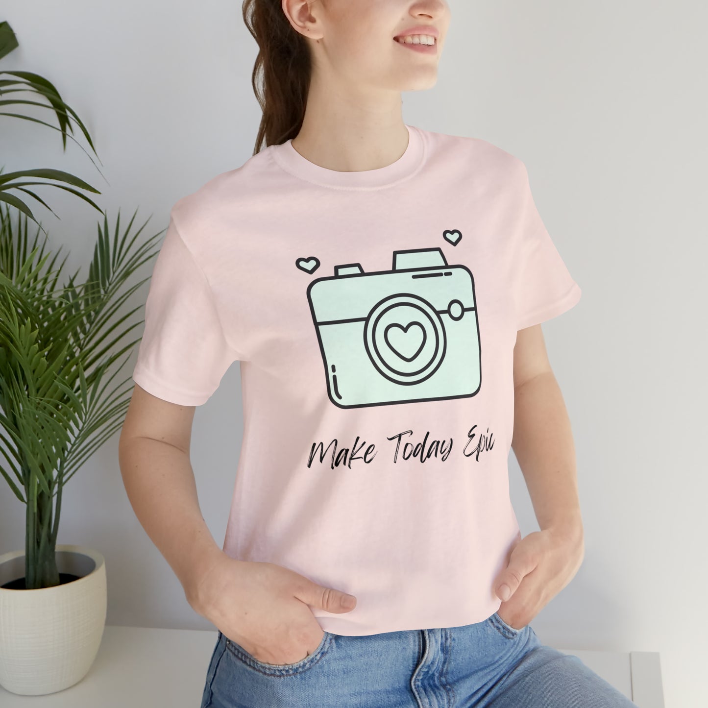 Make Today Epic Heart Camera Shirt
