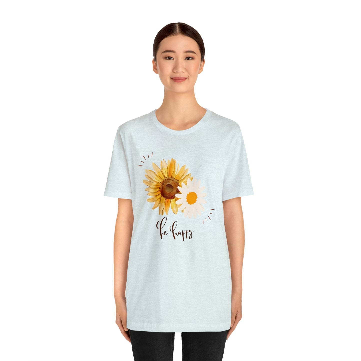Be Happy Flower Shirt
