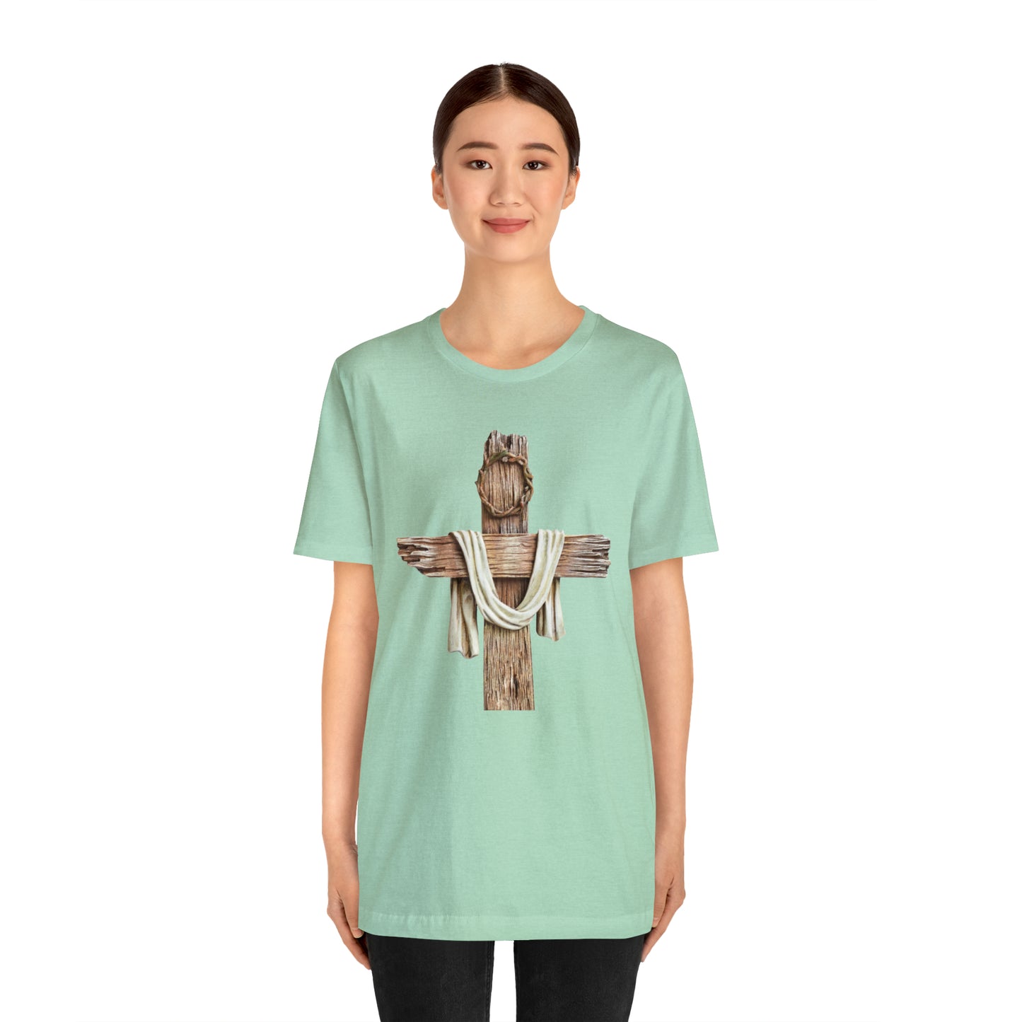 Realistic Cross Wood Shirt