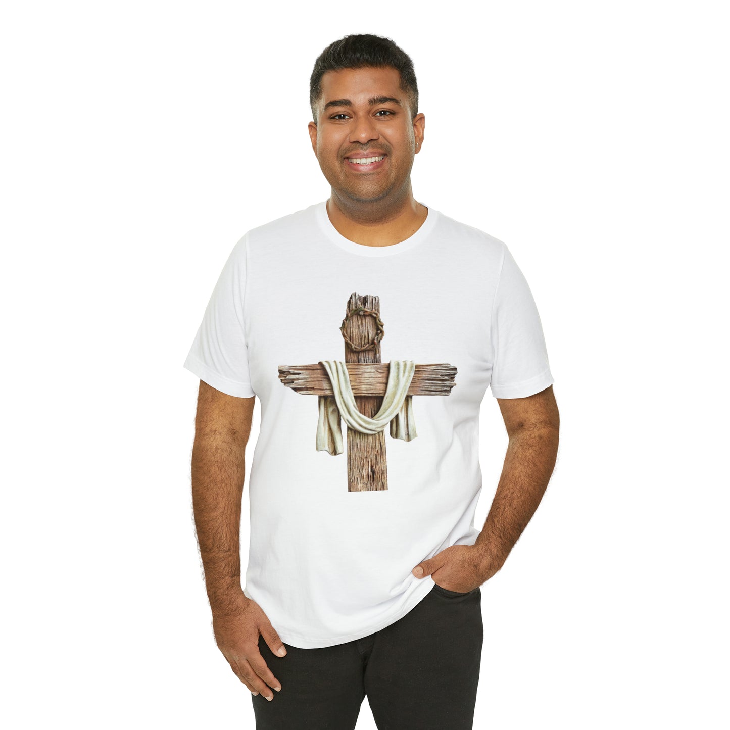 Realistic Cross Wood Shirt