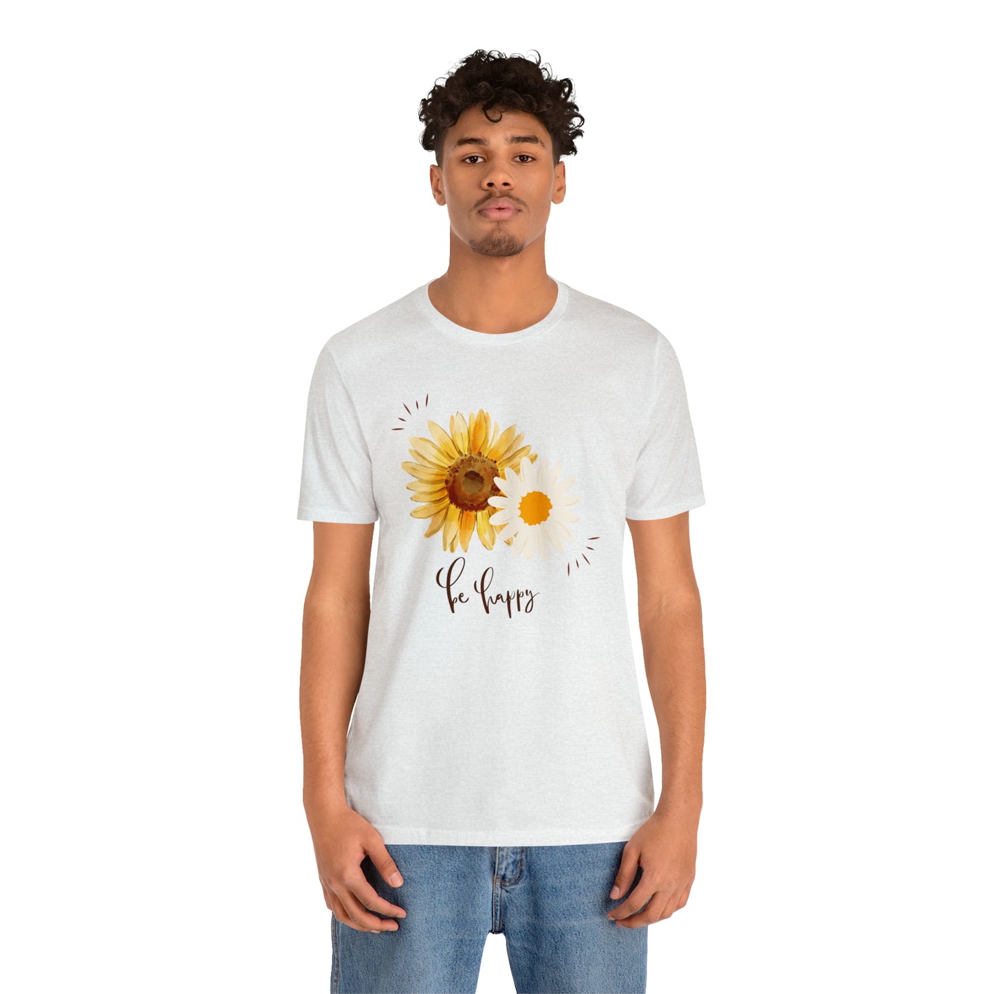Be Happy Flower Shirt