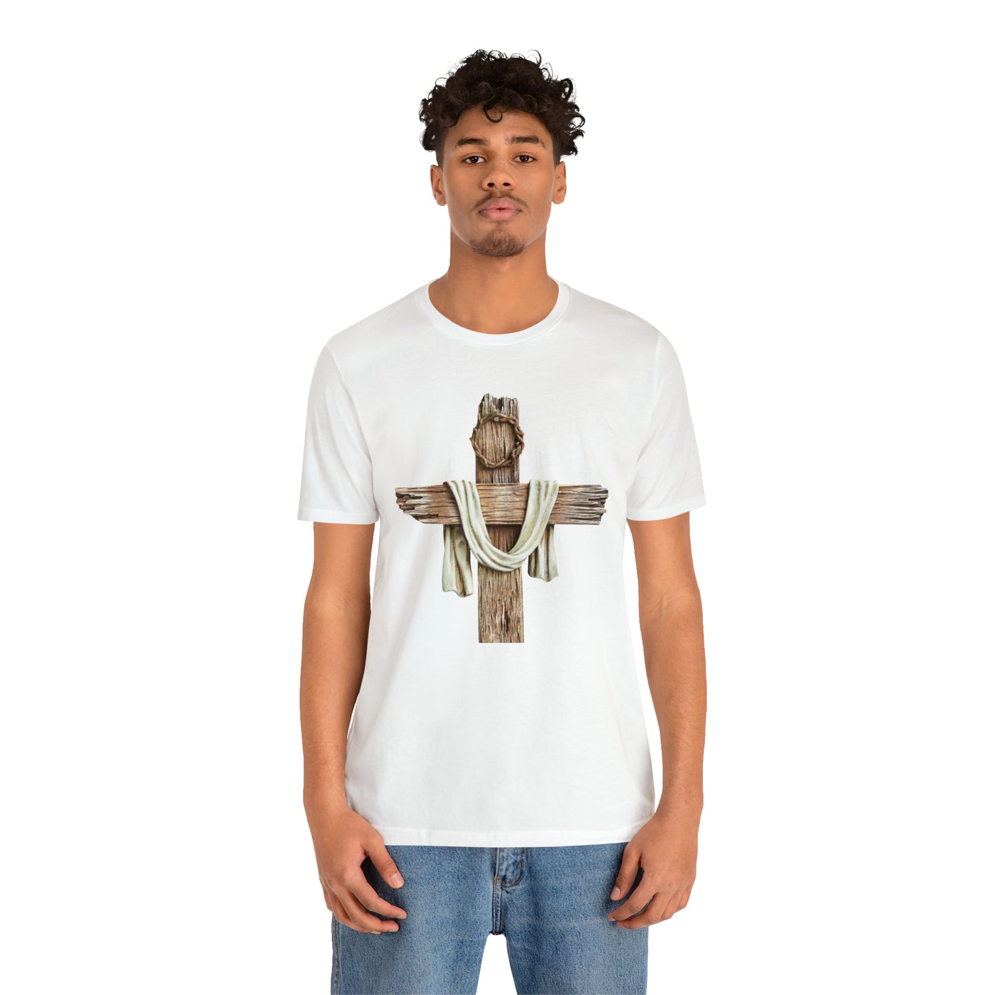 Realistic Cross Wood Shirt