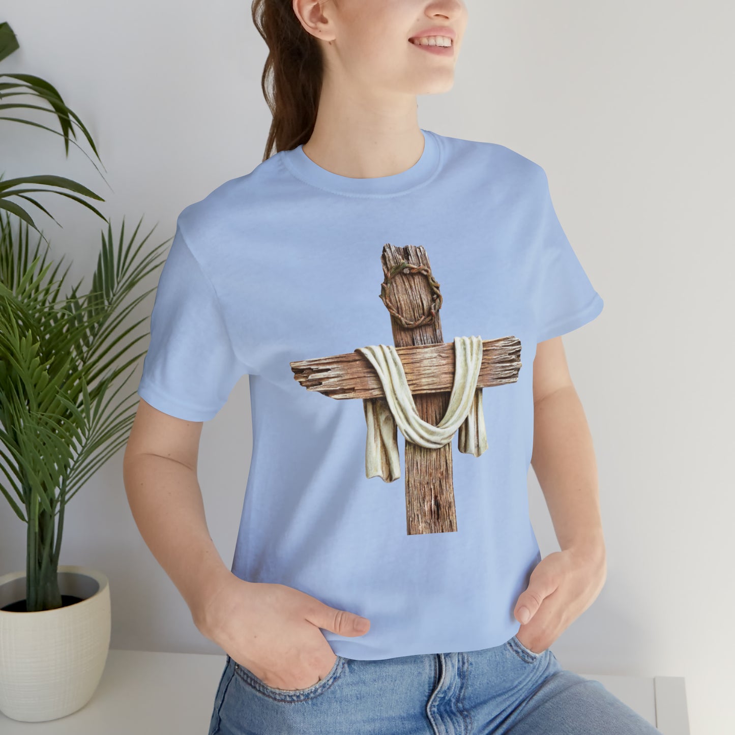 Realistic Cross Wood Shirt