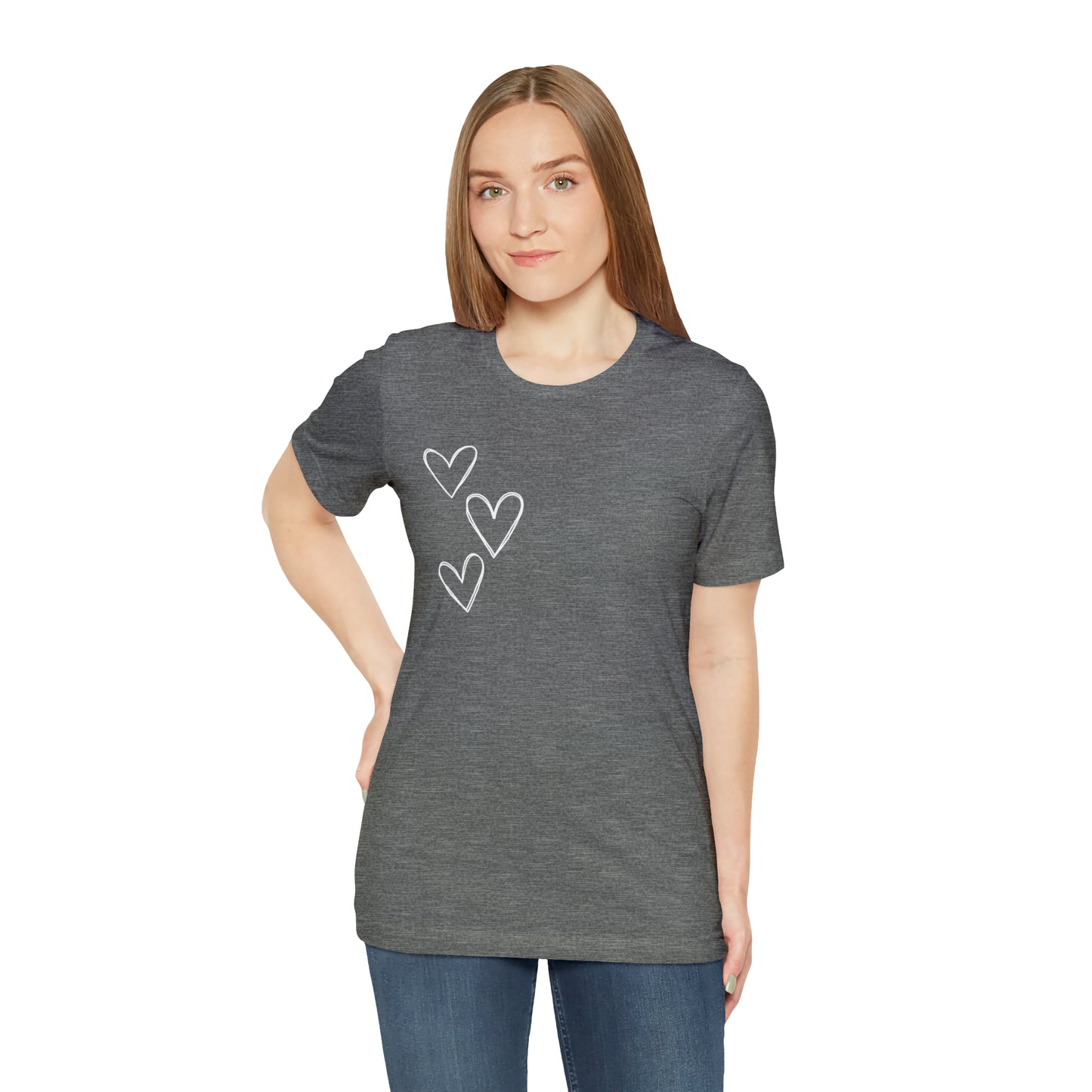 3 Hearts Simple Shirt