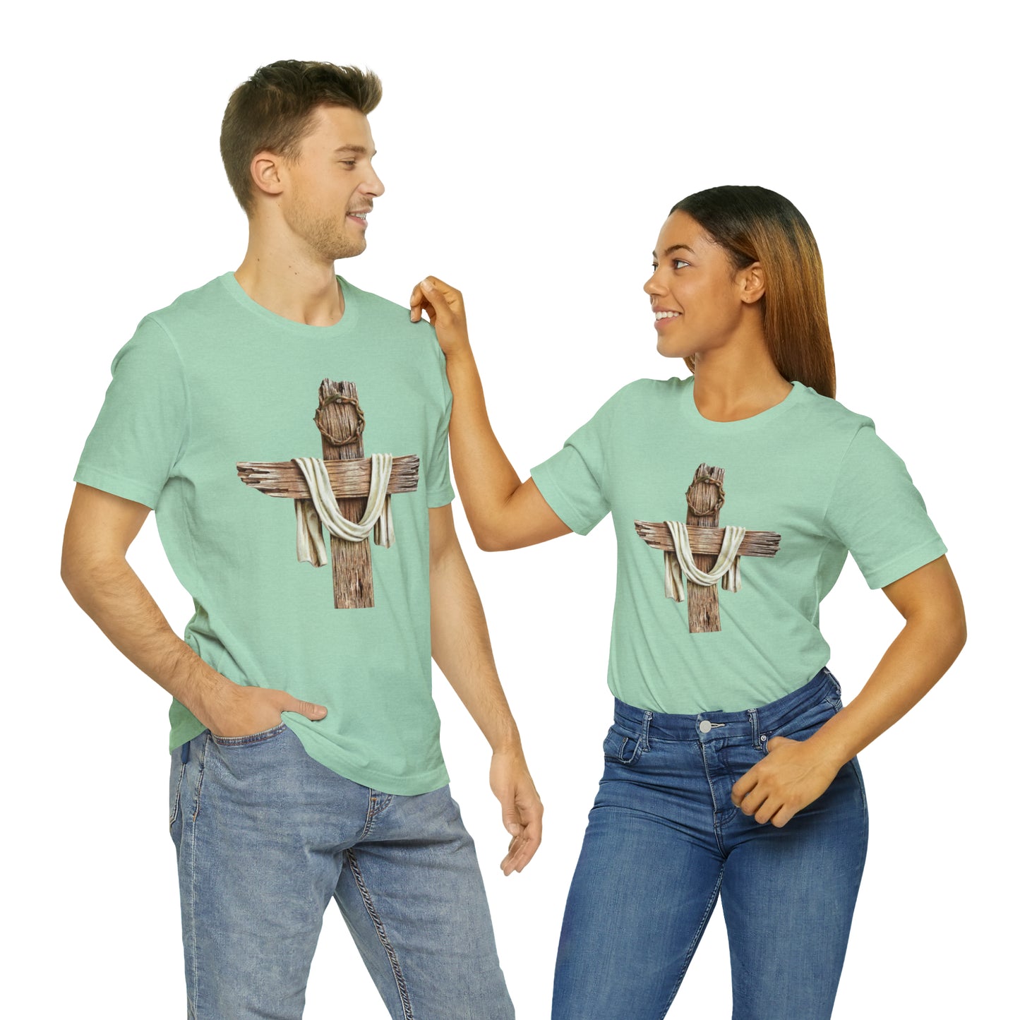 Realistic Cross Wood Shirt