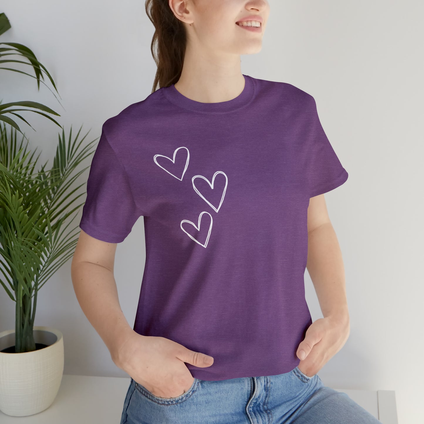 3 Hearts Simple Shirt
