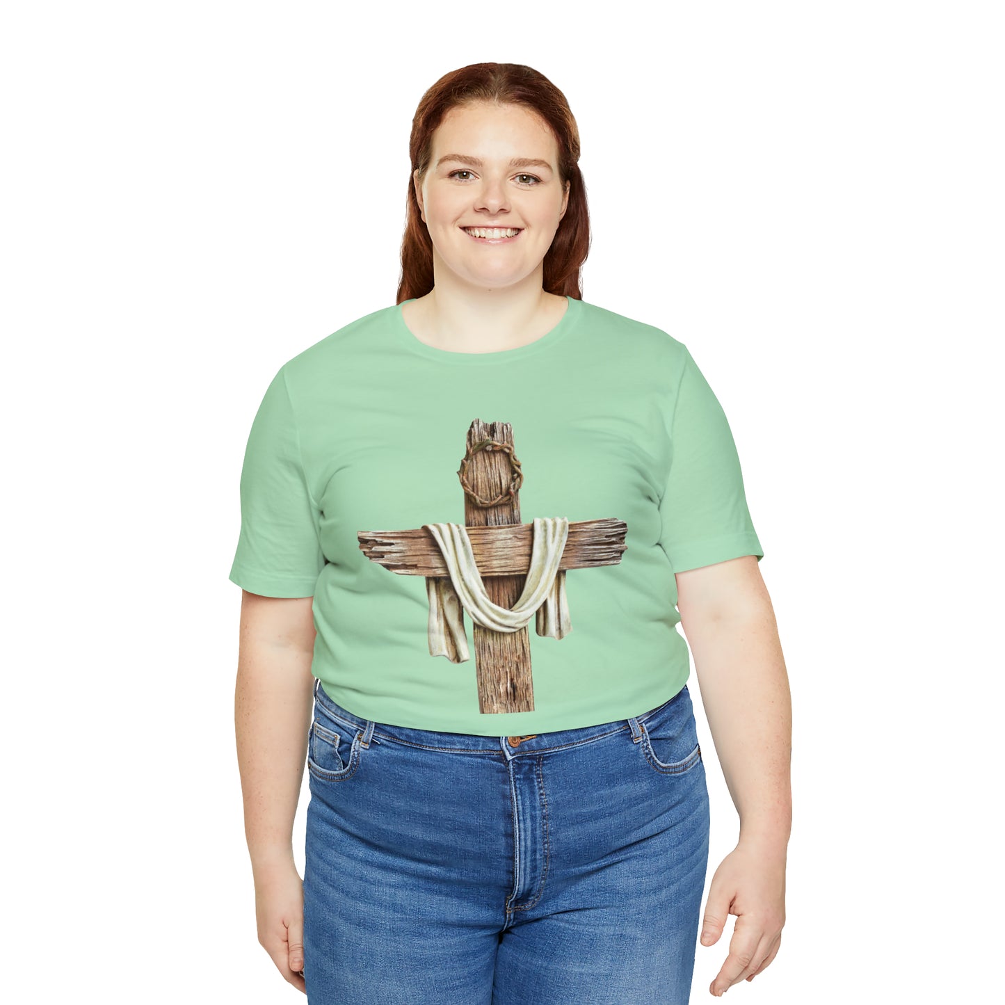 Realistic Cross Wood Shirt