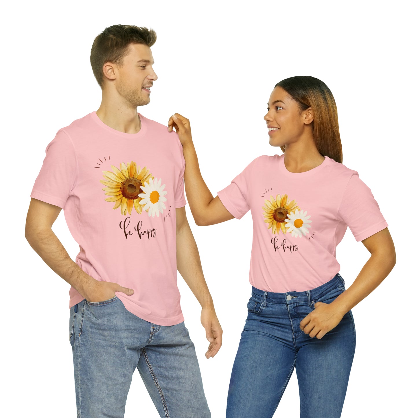 Be Happy Flower Shirt