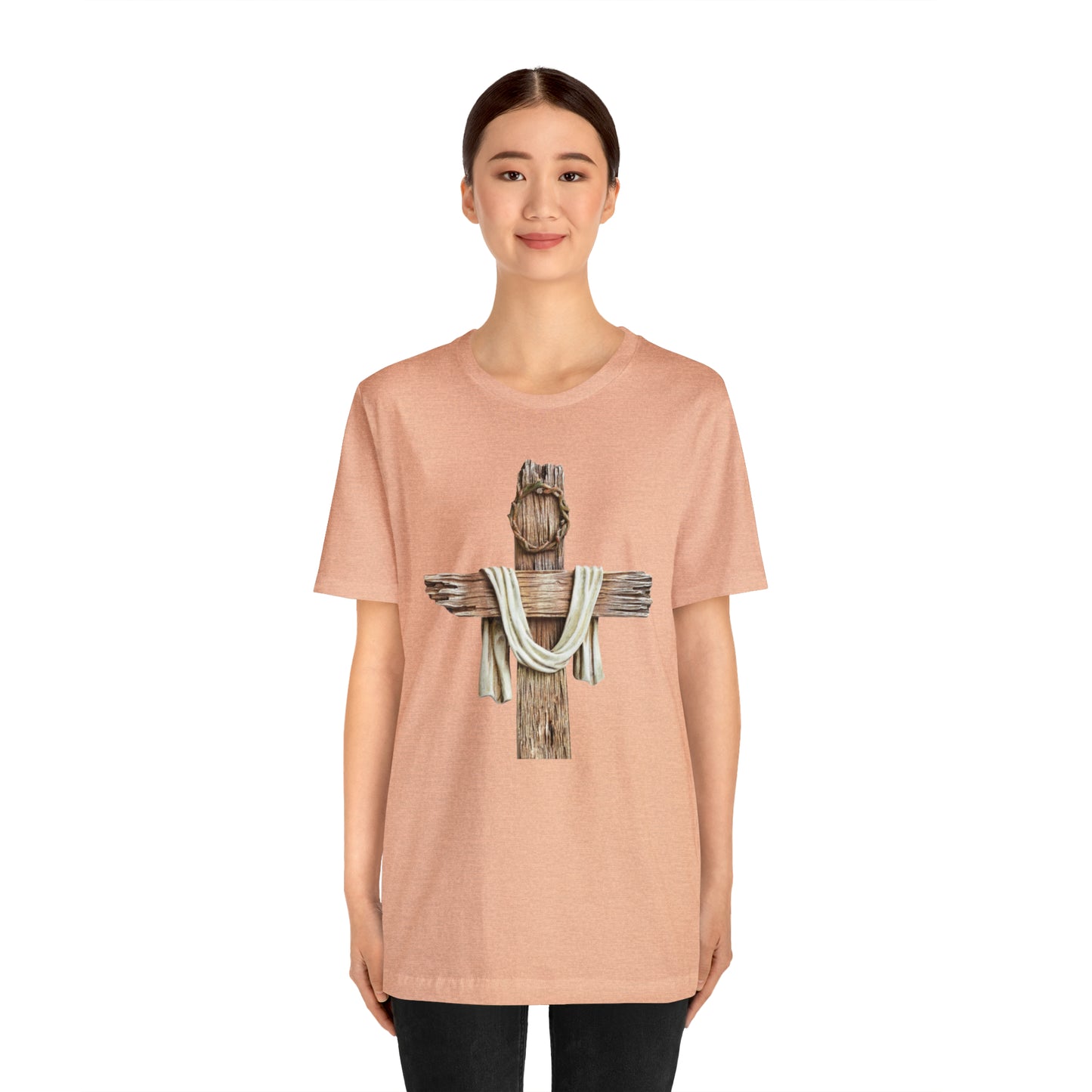 Realistic Cross Wood Shirt