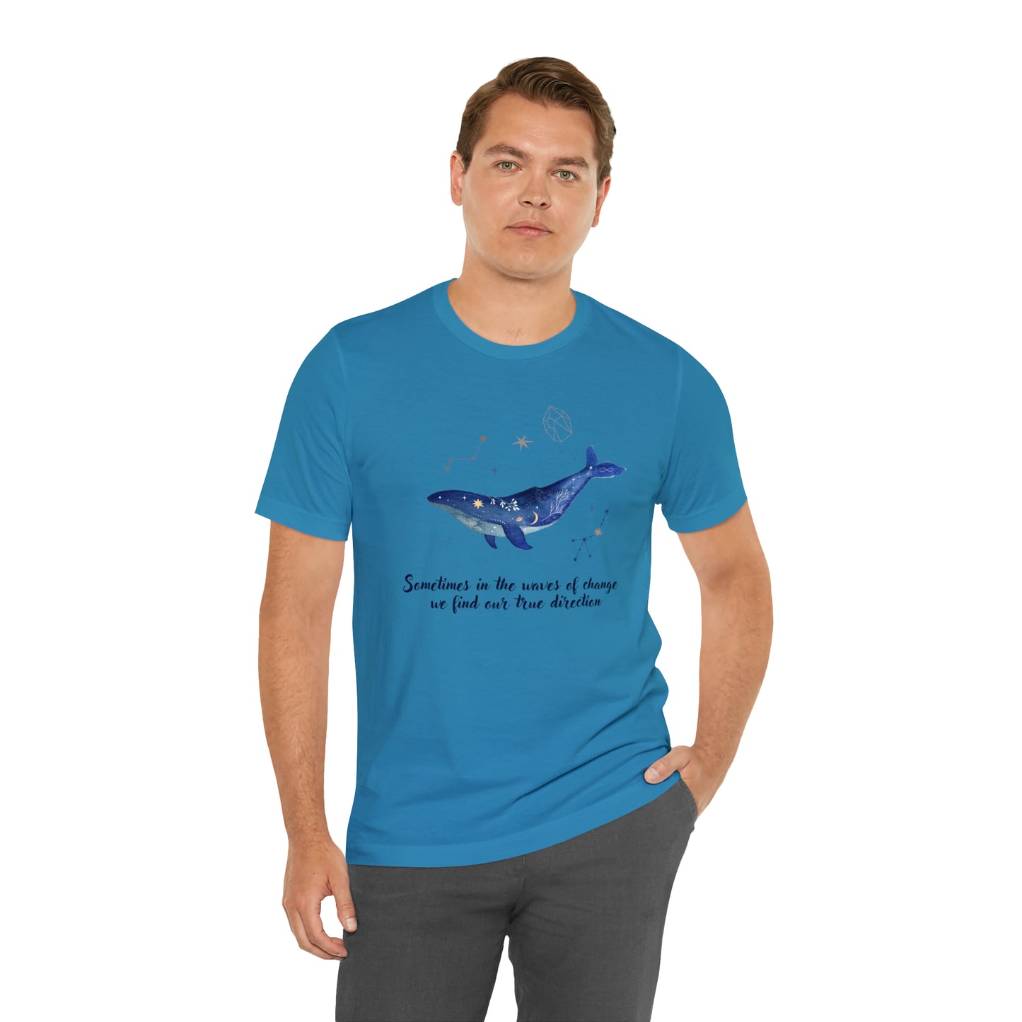 Sometimes In The Waves Of Change, We Find Our True Direction Whale Motivational Shirt