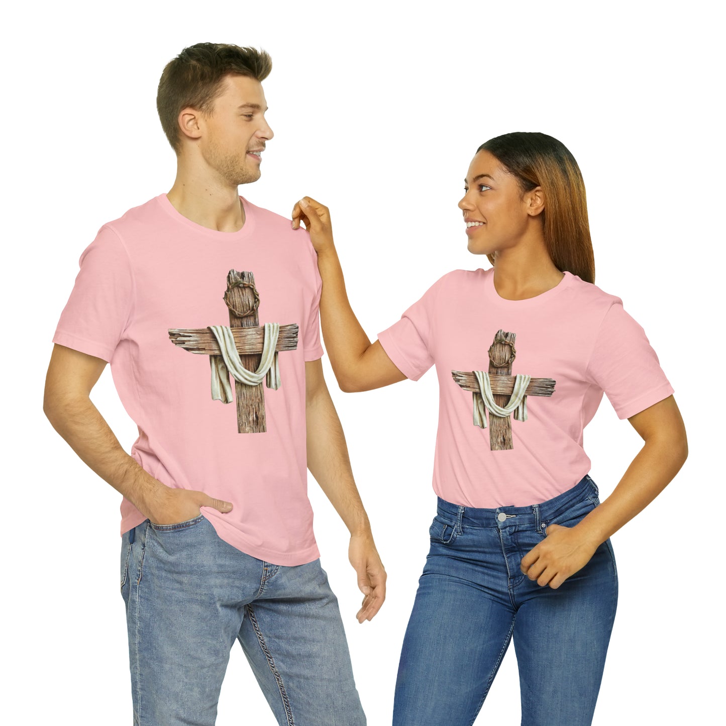 Realistic Cross Wood Shirt