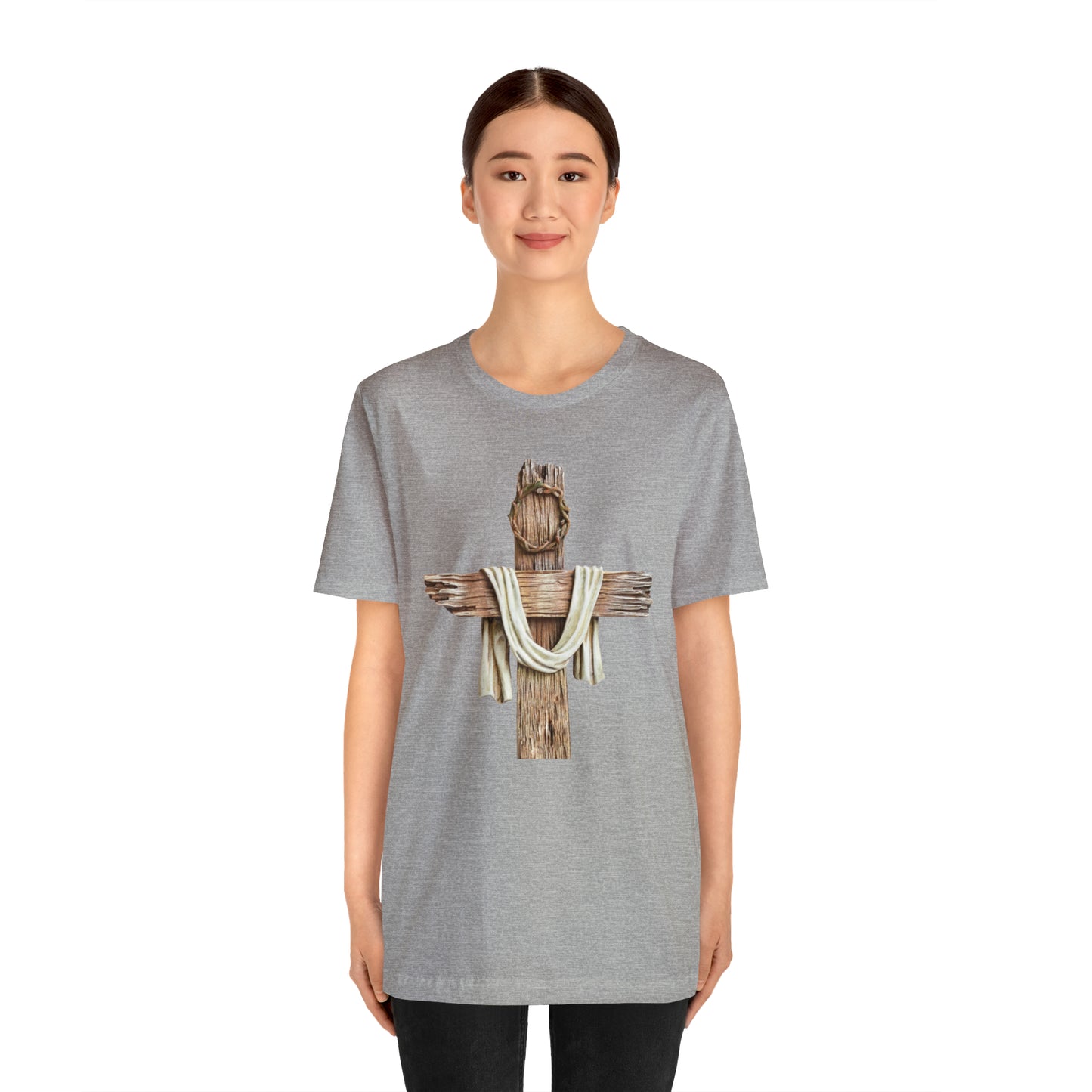 Realistic Cross Wood Shirt