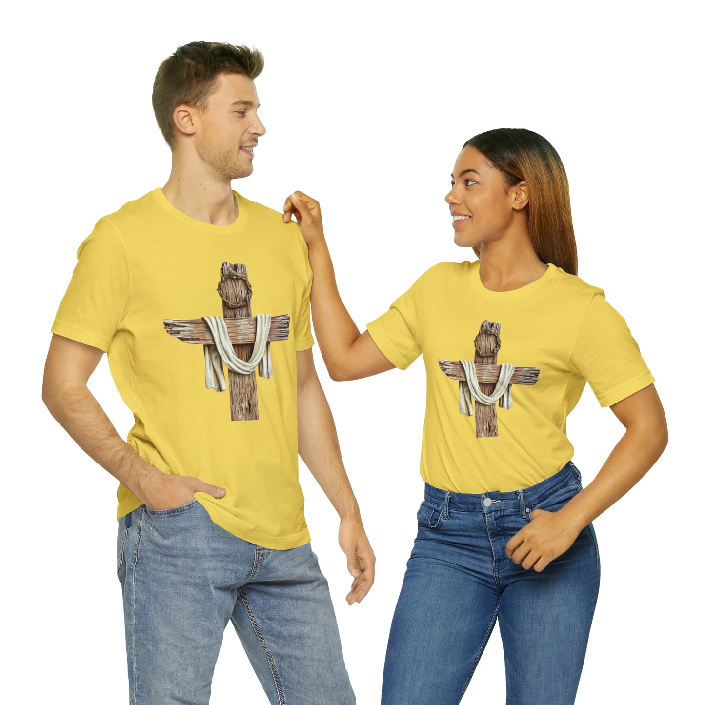 Realistic Cross Wood Shirt