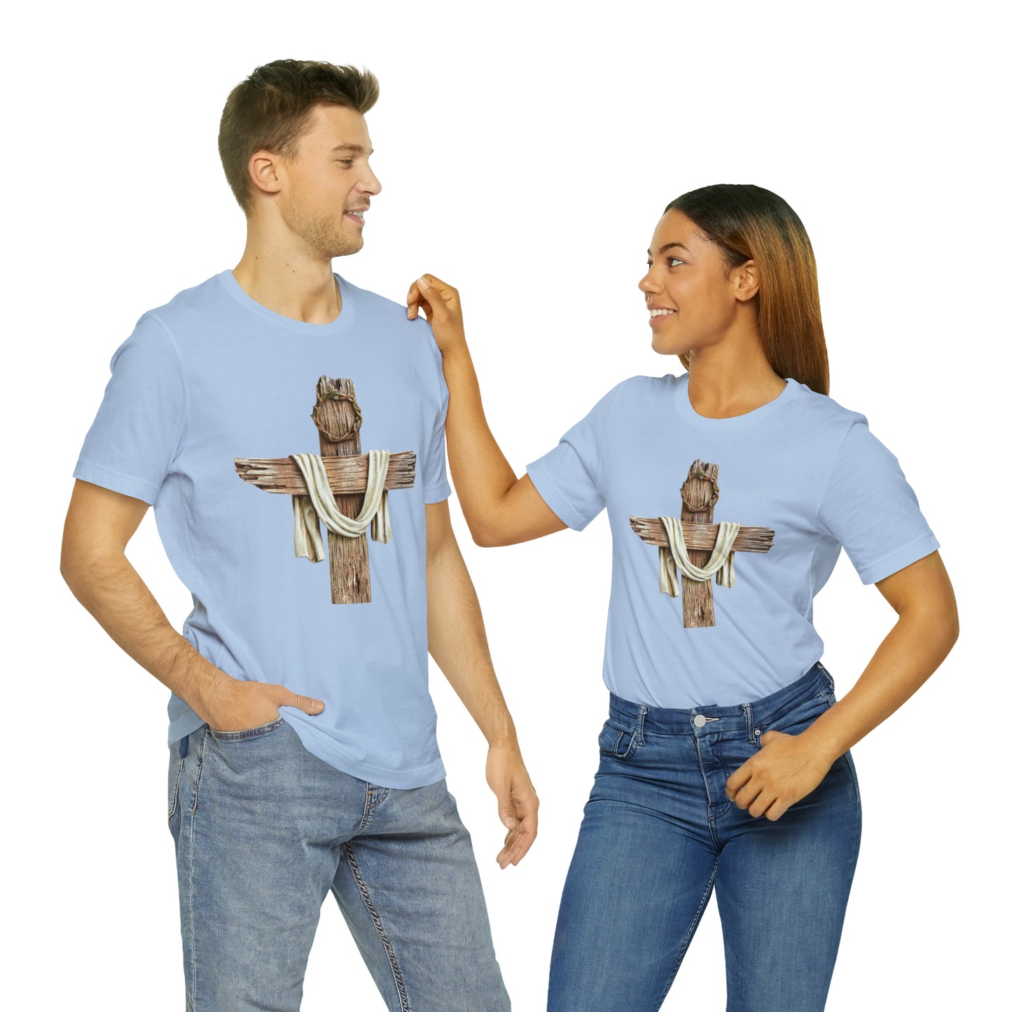 Realistic Cross Wood Shirt
