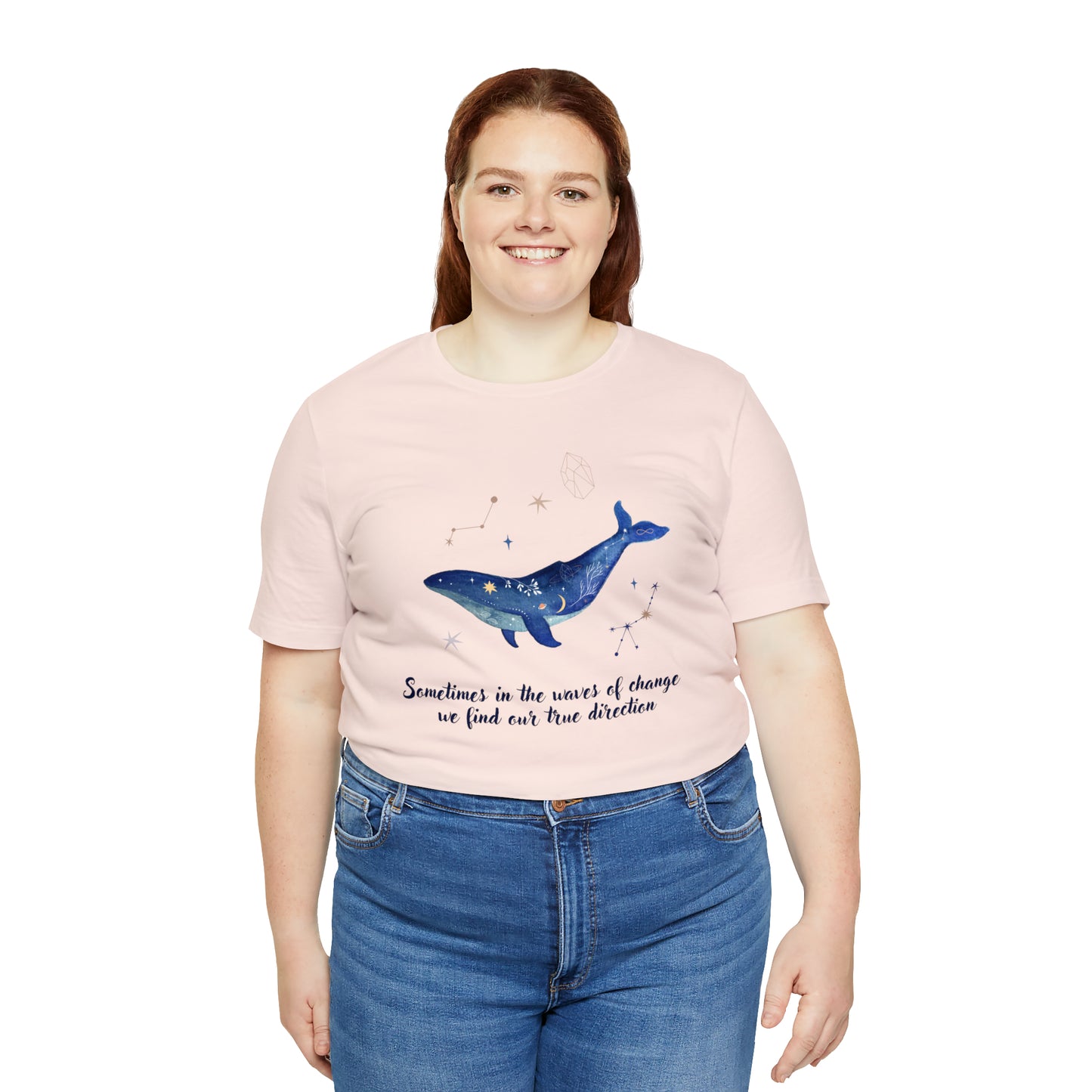 Sometimes In The Waves Of Change, We Find Our True Direction Whale Motivational Shirt