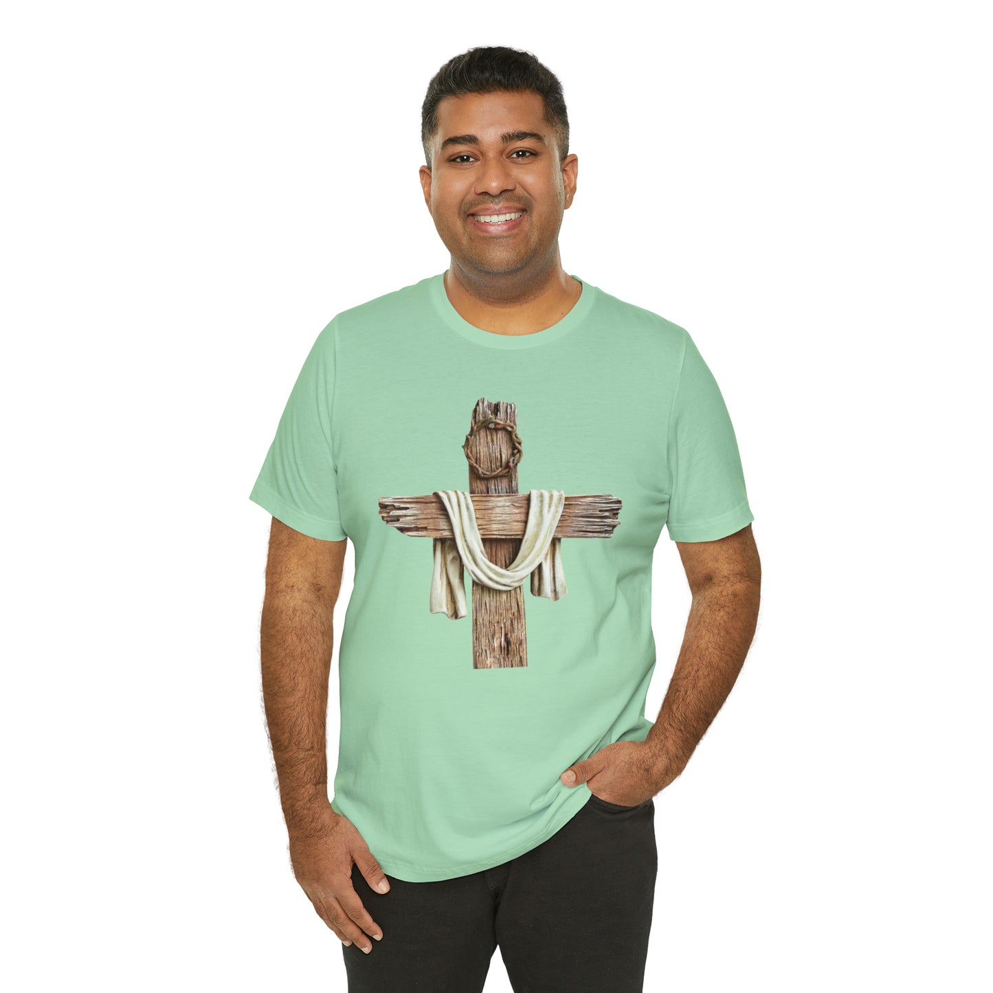 Realistic Cross Wood Shirt