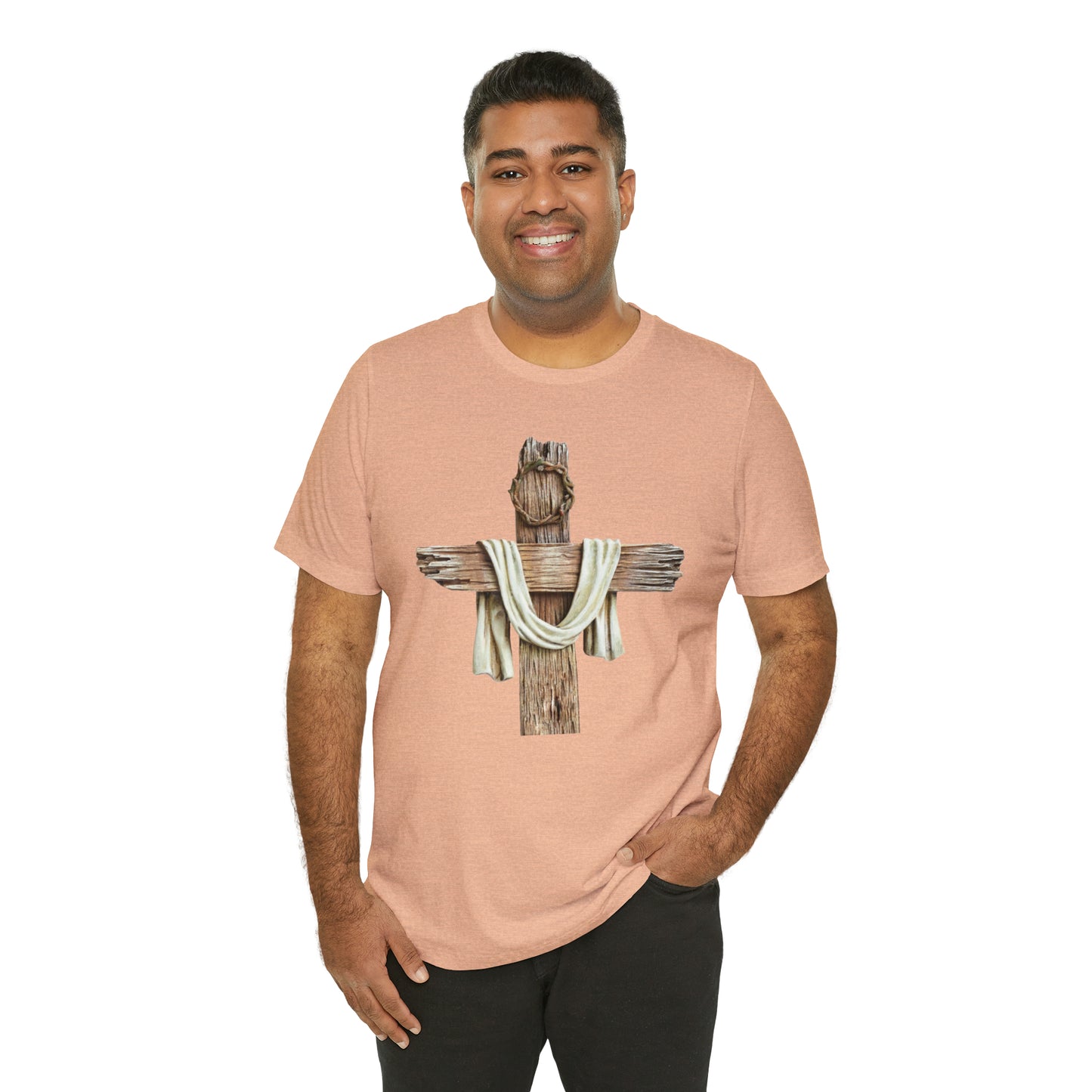 Realistic Cross Wood Shirt