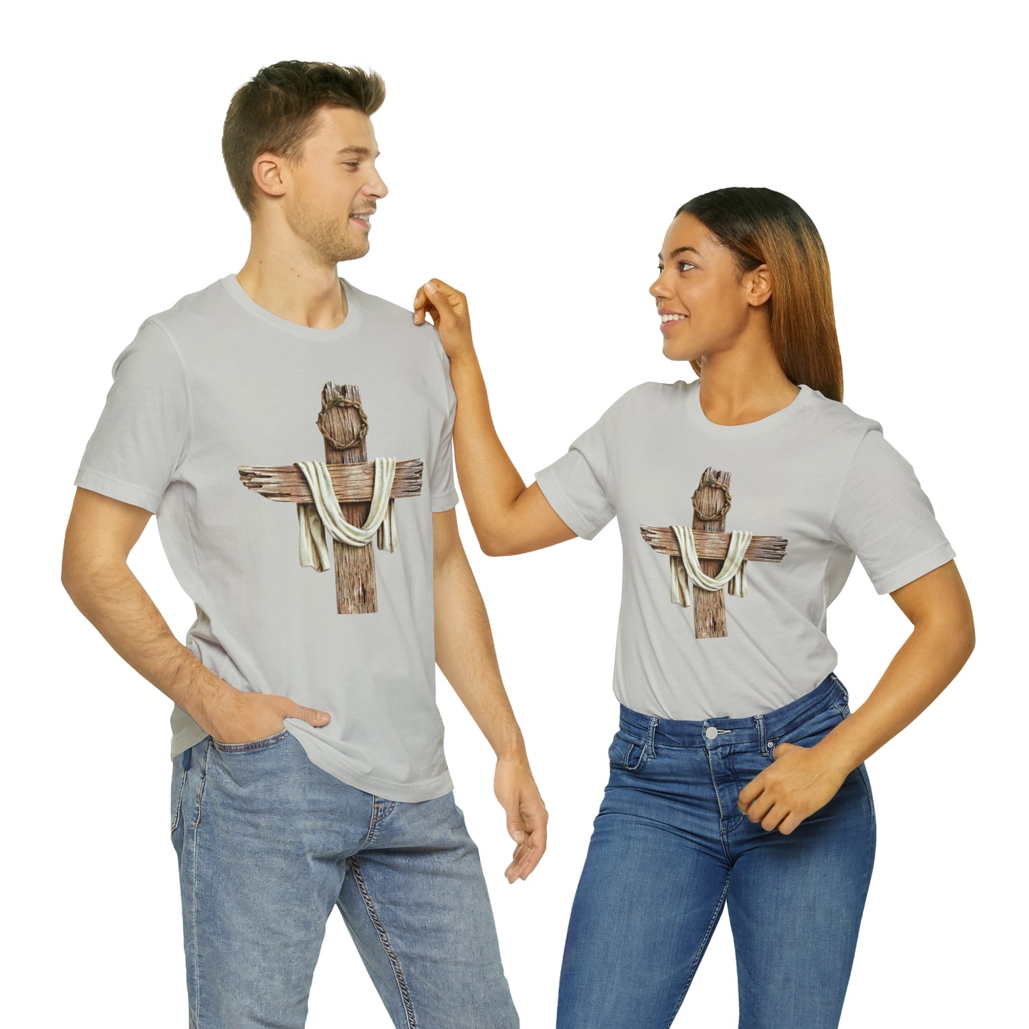 Realistic Cross Wood Shirt