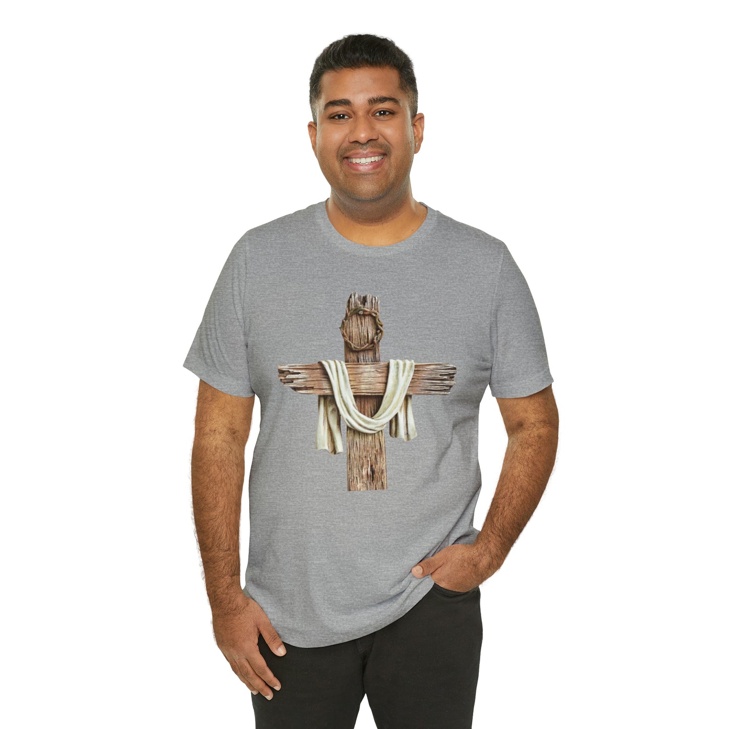Realistic Cross Wood Shirt
